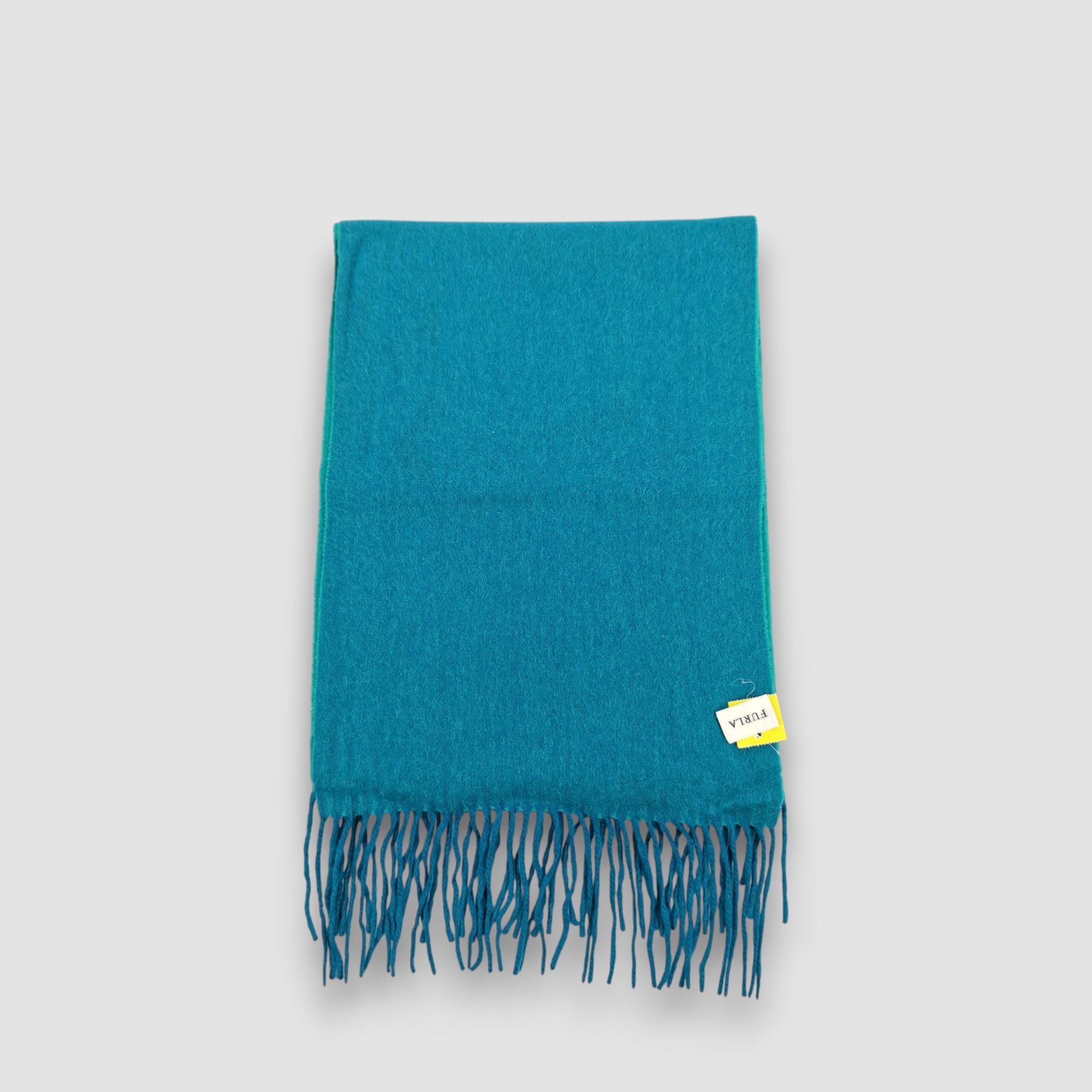 Furla Vintage FURLA Scarf Fringe Muffler Winter Wool Scarves Size ONE SIZE - 2 Thumbnail
