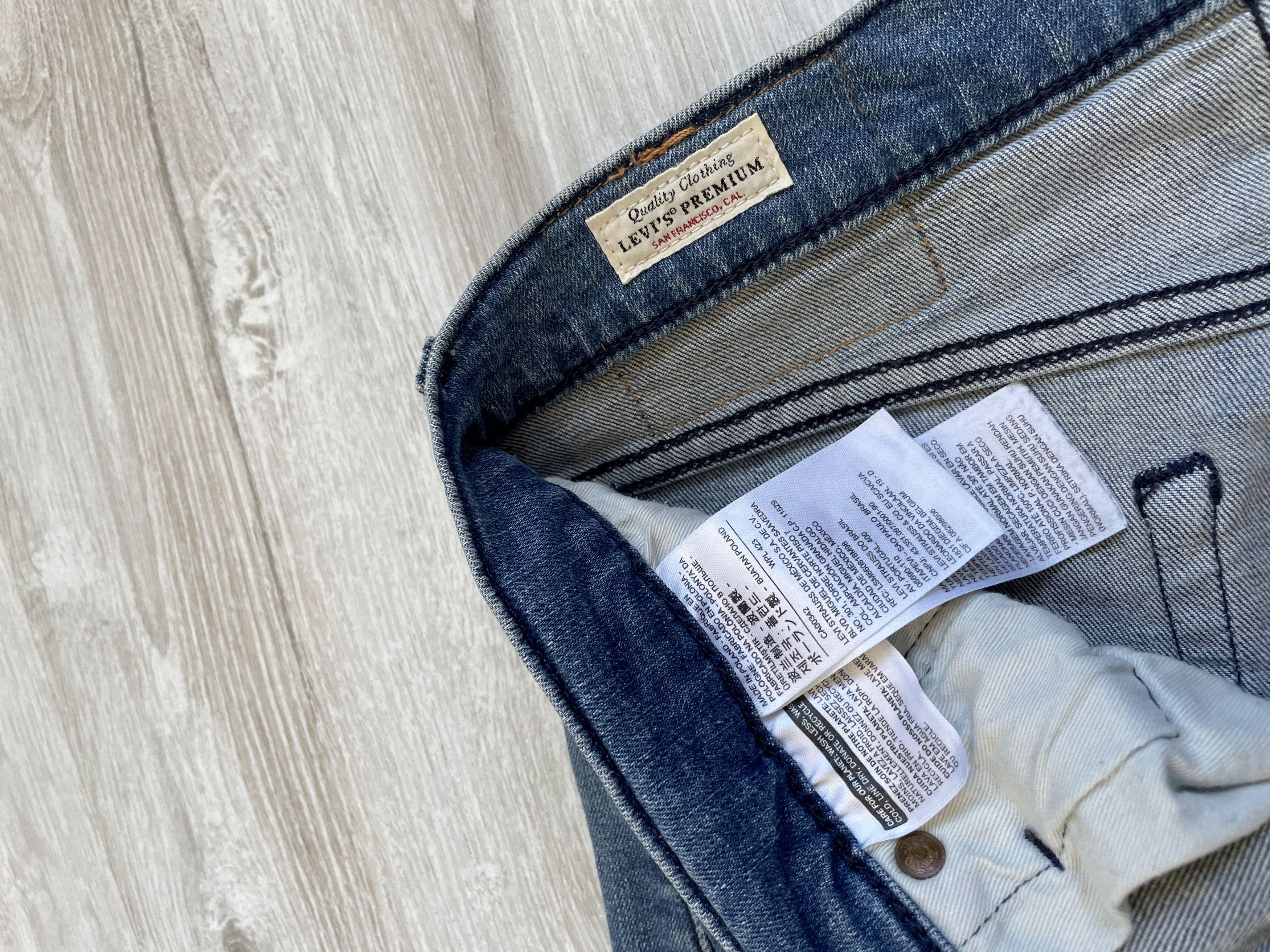 Levi's Vintage Y2K 511 Premium Blue Denim Jeans Size US 30 / EU 46 - 6 Thumbnail