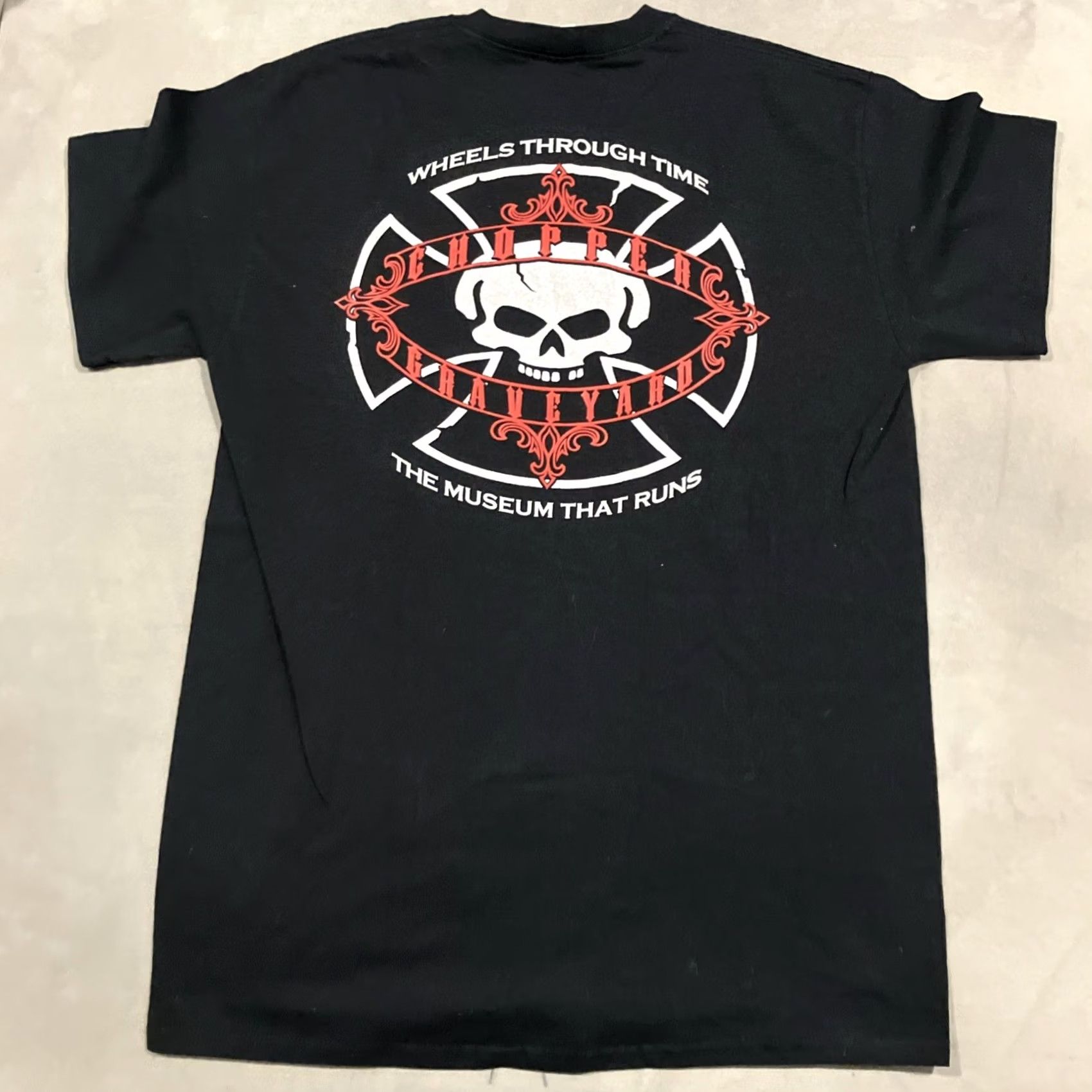 Gildan VINTAGE Gildan T-Shirt Chopper Graveyard RUST IN PIECE Graphic on Front Harley Davidson Black Medium Men Mens Size US M / EU 48-50 / 2 - 4 Thumbnail