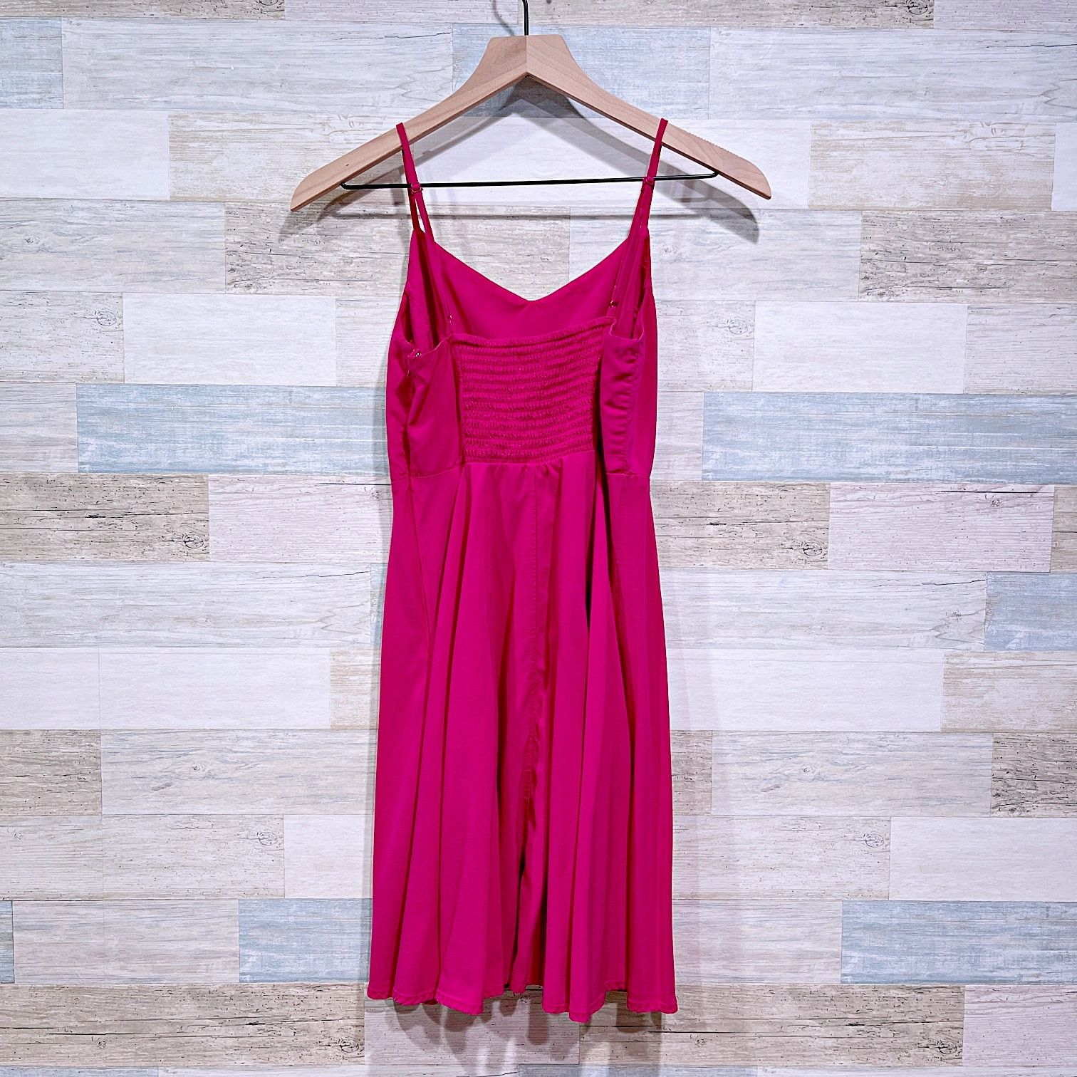 Old Navy Old Navy Fit & Flare Cami Dress Hot Pink Womens Small Size S / US 4 / IT 40 - 3 Thumbnail