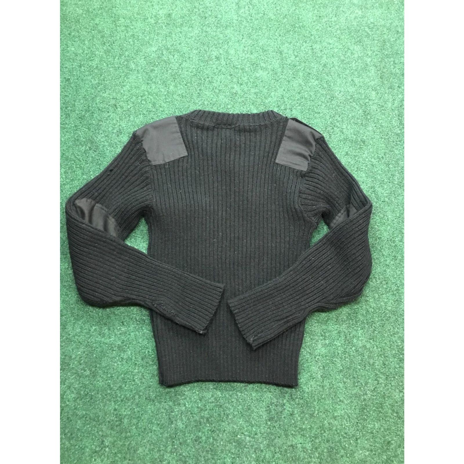 Vintage VINTAGE Jack Young Associates Military Sweater 100% Wool Size 38 Black Mens Pullover Rib Knit WWII Mili tary Theme Size US M / EU 48-50 / 2 - 6 Thumbnail