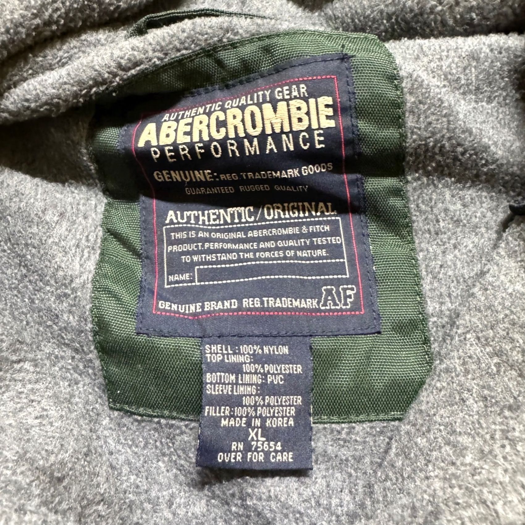 Vintage VTG Ambercrombie & Fitch Jacket Men XL Green Blue Striped 1/4 Zip A-tech Windbreaker Nylon Green Mens XL Shirt Size US XL / EU 56 / 4 - 2 Thumbnail