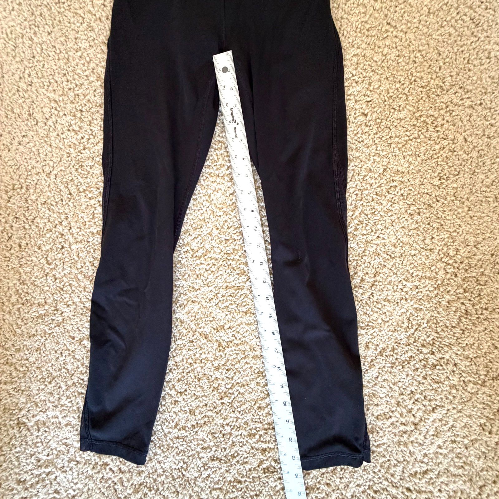 Lululemon Lululemon Train Times Mesh Leggings 25" Black Luxtreme Size 28" / US 6 / IT 42 - 2 Thumbnail