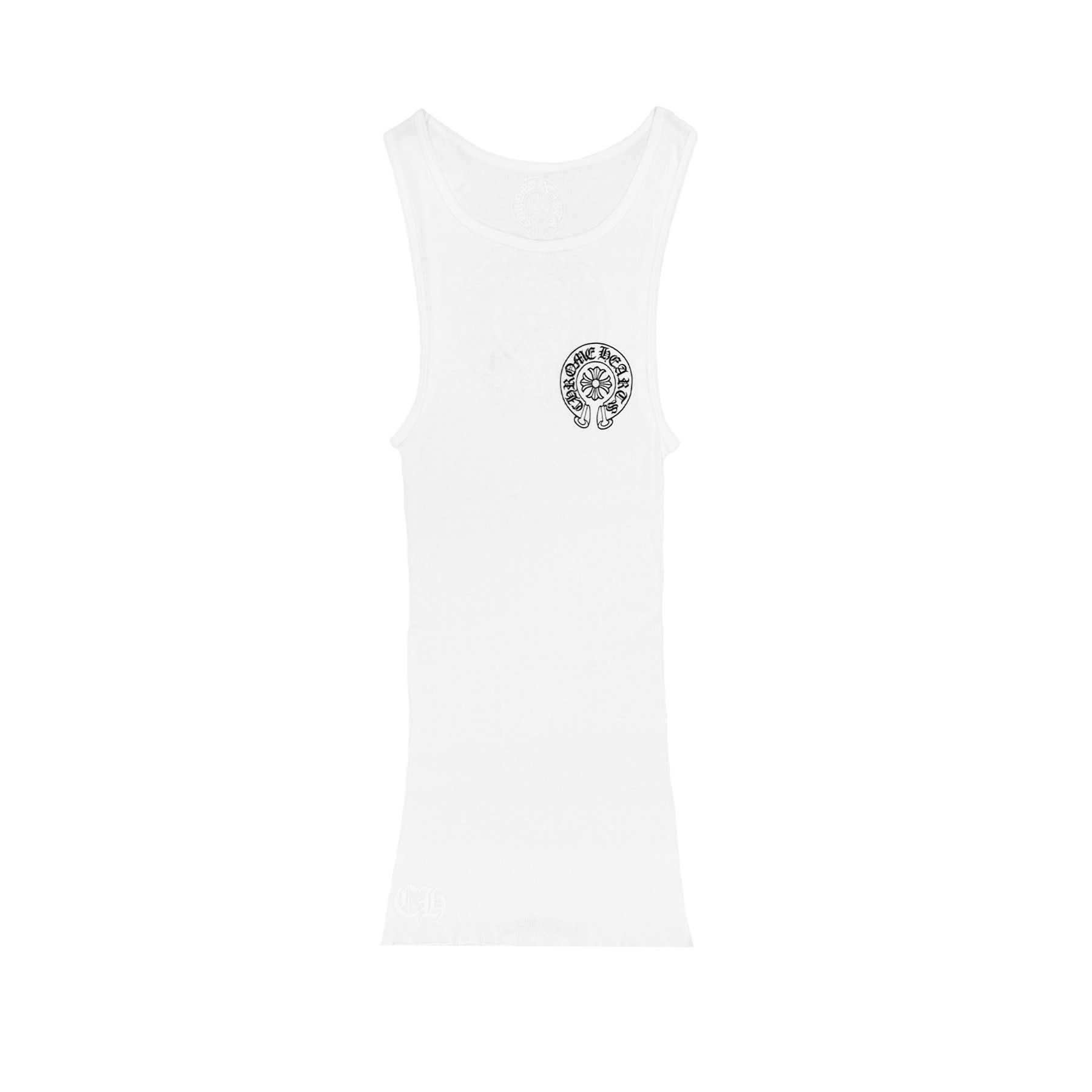 Chrome Hearts Chrome Hearts Horseshoe Logo White Tank Top Size L / US 10 / IT 46 - 1 Thumbnail