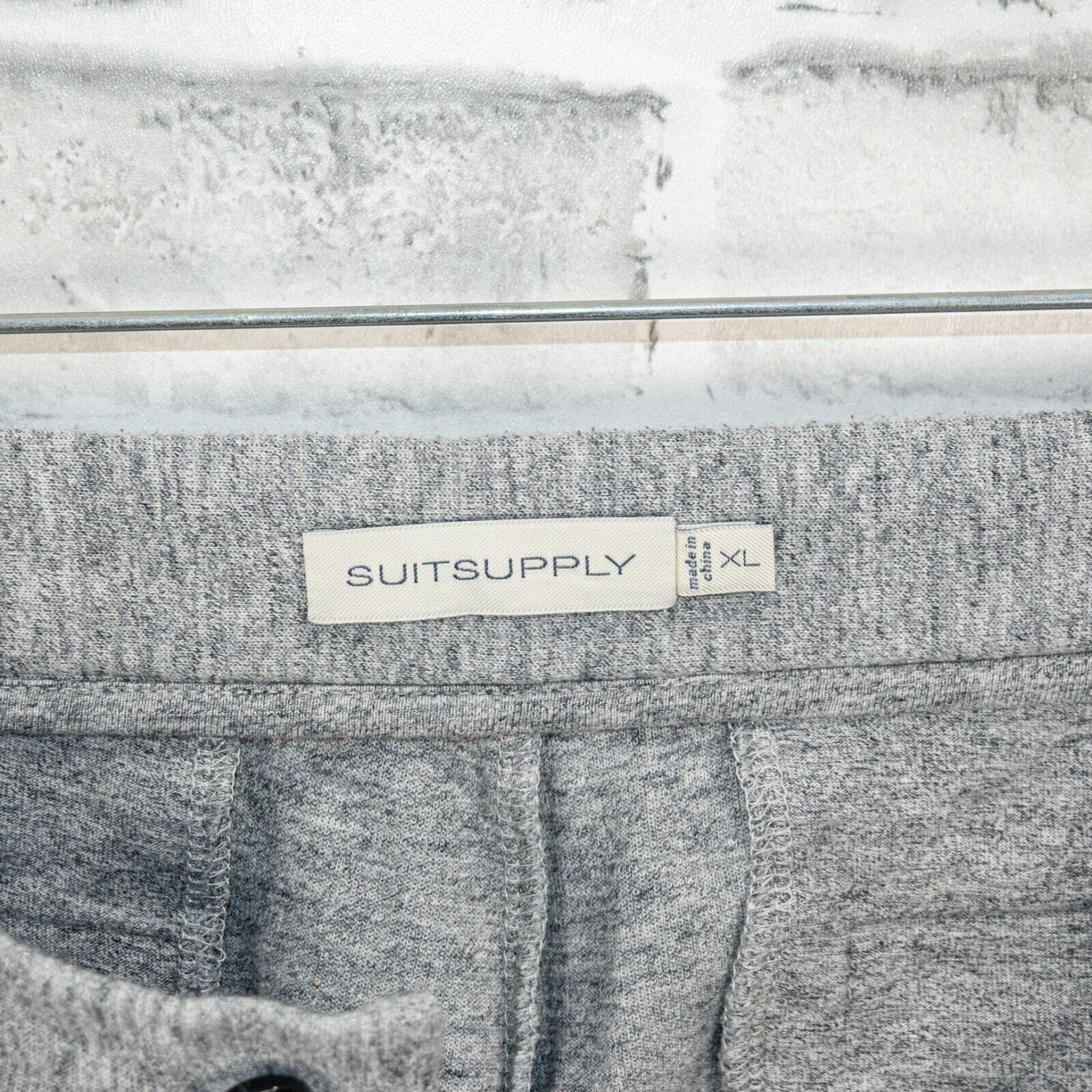 Suitsupply SUITSUPPLY Men's Heather gray drawstring Jogger sweatpant Size US 36 / EU 52 - 2 Thumbnail