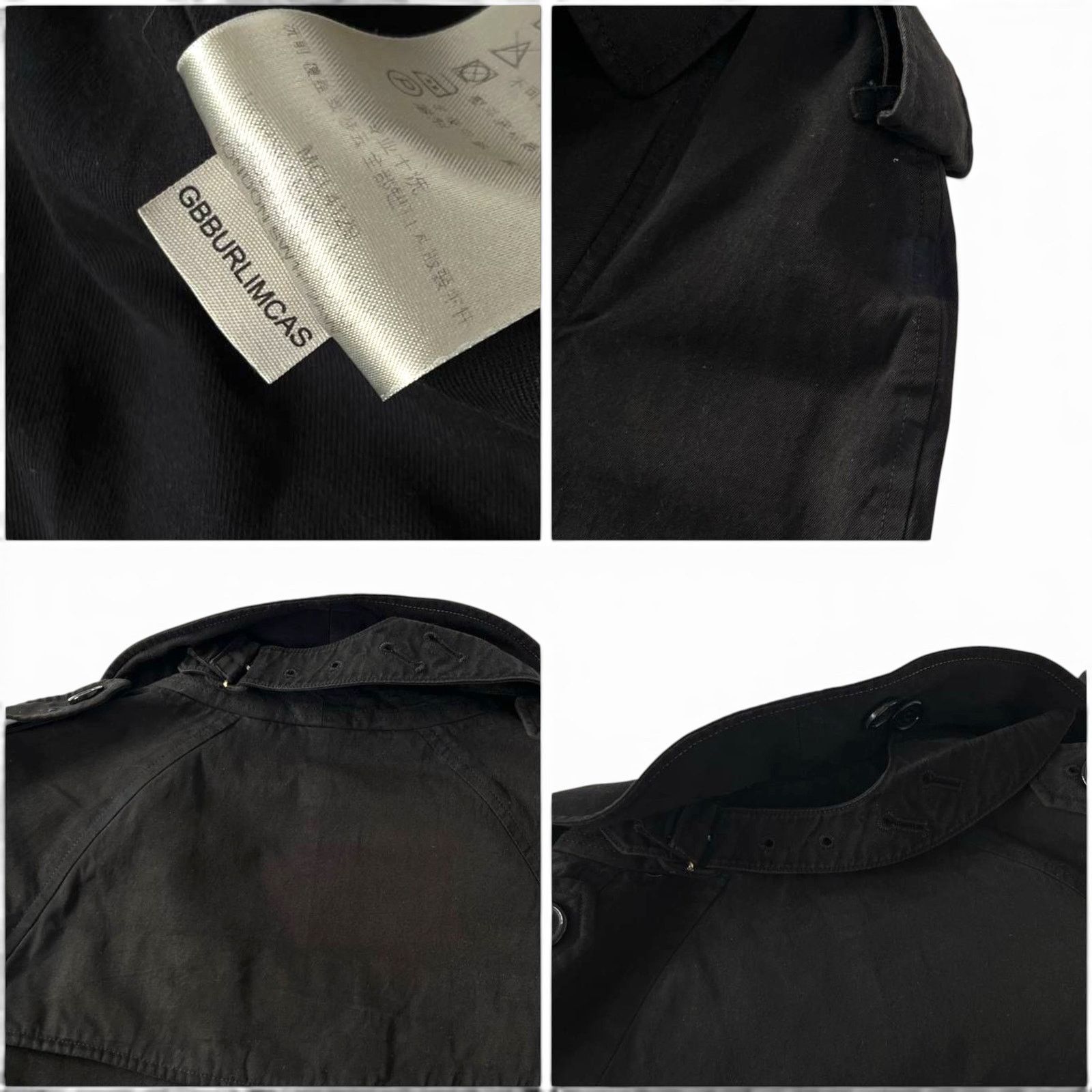 Burberry Burberry Black Trench Coat Made in England Size S / US 4 / IT 40 - 7 Thumbnail