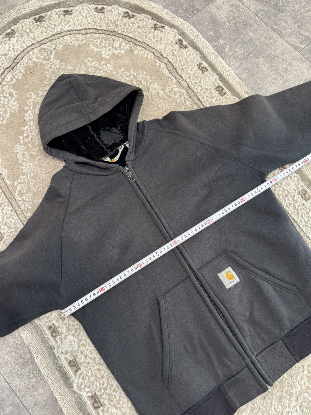 Carhartt Vintage Carhartt Zip Up Hoodie Fleece Faded Size US L / EU 52-54 / 3 - 4 Thumbnail
