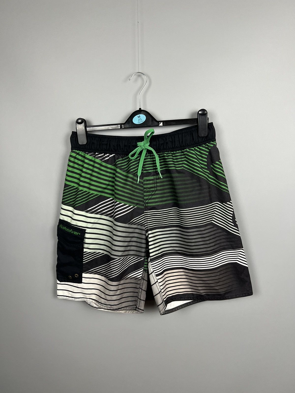 Designer × Quicksilver × Vintage (L) Quiksilver men's summer shorts Size US 33 - 1 Thumbnail