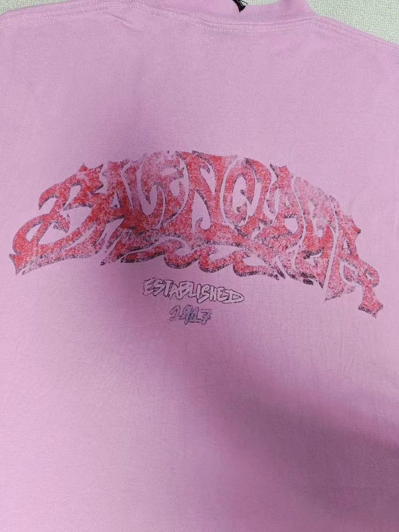 Other balenciaga pink graphic oversized short sleeve t Size US S / EU 44-46 / 1 - 4 Thumbnail
