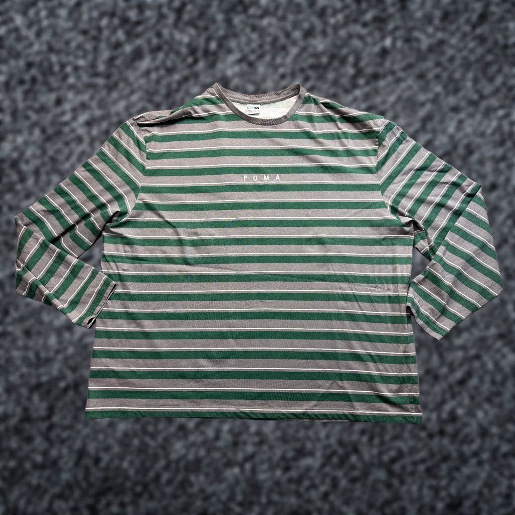 Puma Puma Long Sleeve Shirt Striped Mens 3XL Big 3X Multicolor T-Shirt Size US XXL / EU 58 / 5 - 1 Thumbnail