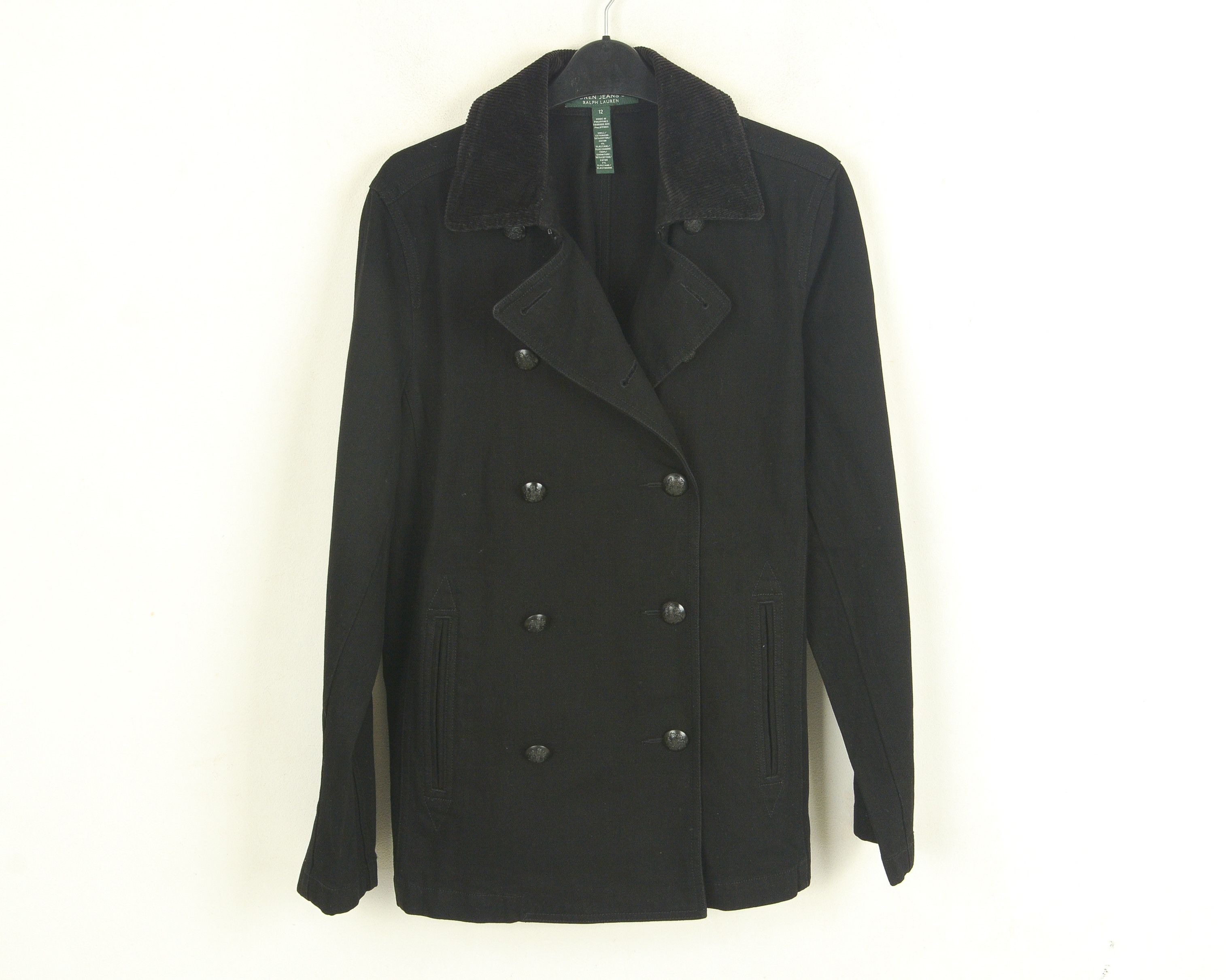 RRL Ralph Lauren Women L Waistcoat Peacoat Jacket Double Breasted Coat Size L / US 10 / IT 46 - 1 Thumbnail