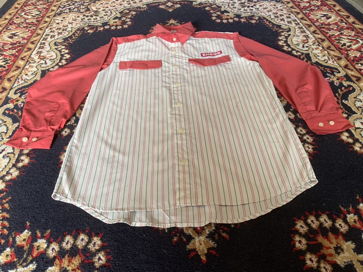 Japanese Brand × Vintage Vintage Eneos Long Sleeve Button Up shirt Size US M / EU 48-50 / 2 - 3 Thumbnail