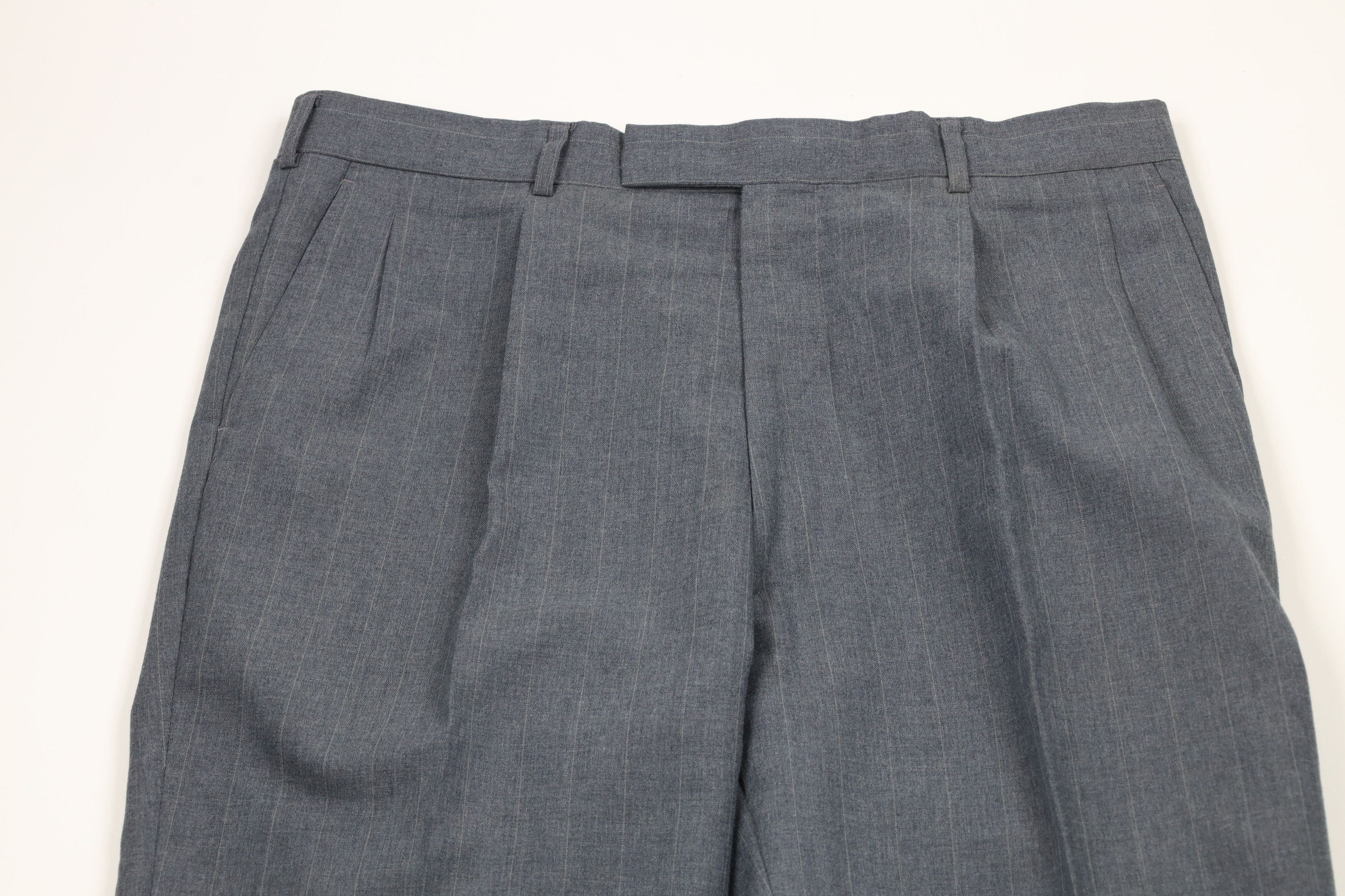Vintage Vintage 70s Streetwear Pinstriped Wide Leg Chino Pants USA Size US 36 / EU 52 - 2 Thumbnail