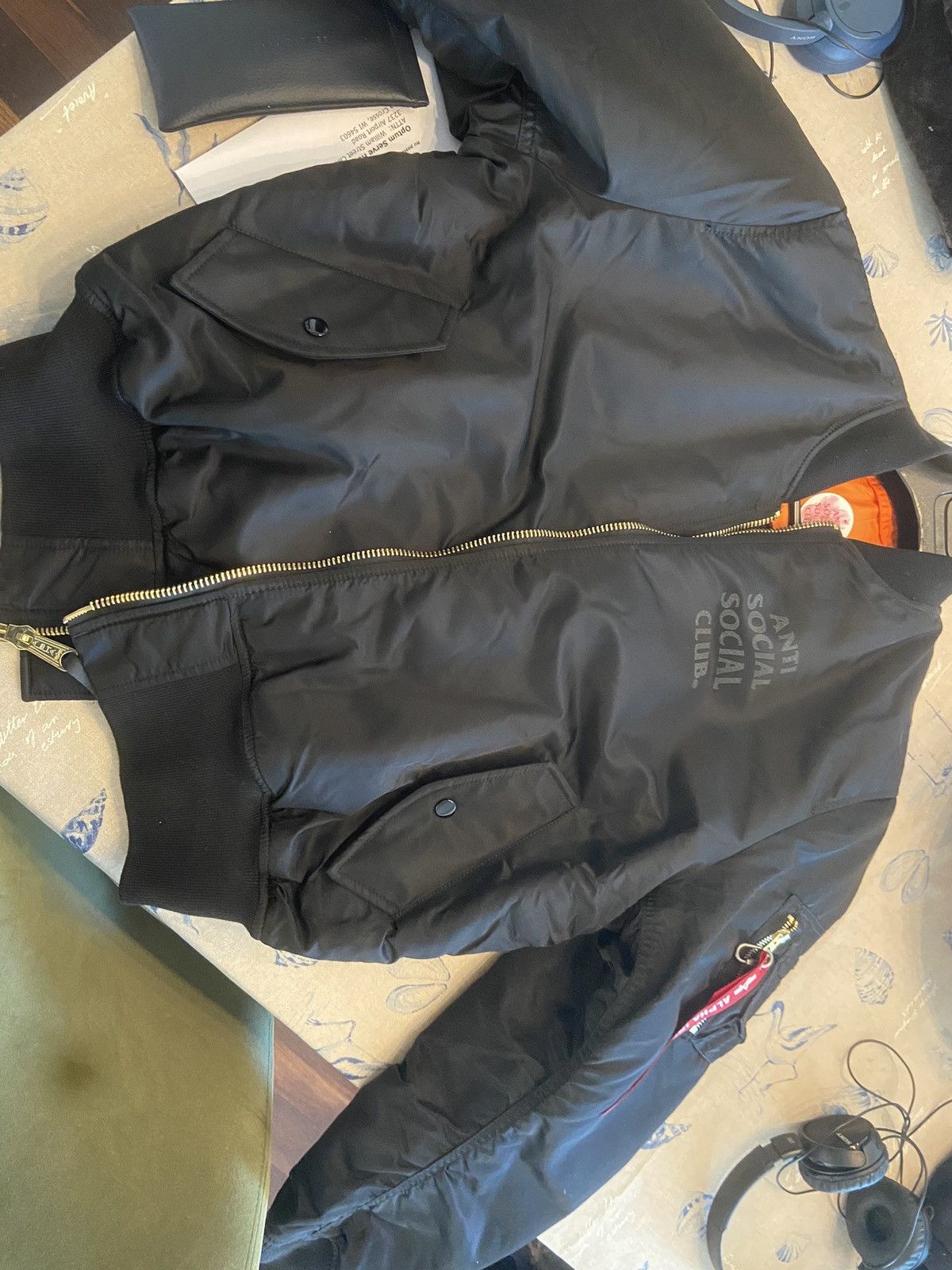 Alpha Industries × Anti Social Social Club Antisocial Alpha MA-1 Bomber (Never Worn) Size US L / EU 52-54 / 3 - 2 Thumbnail