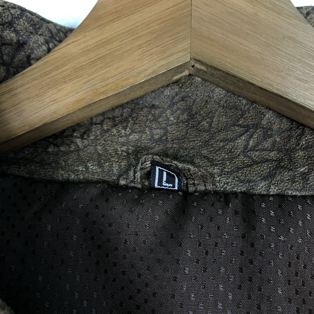 Genuine Leather 🔥Vtg Fly Bomber Leather Jacket Bondage Design Inspector Size US L / EU 52-54 / 3 - 18 Thumbnail