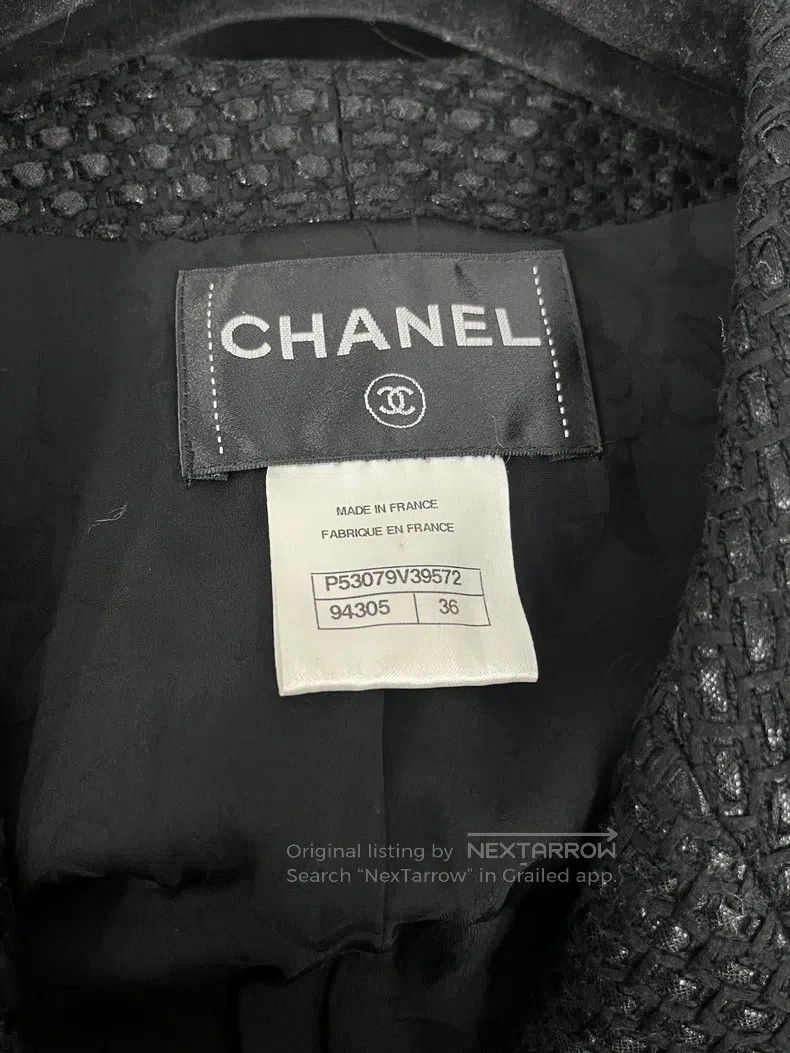 Chanel Chanel Black braided coat Size XS / US 0-2 / IT 36-38 - 4 Thumbnail