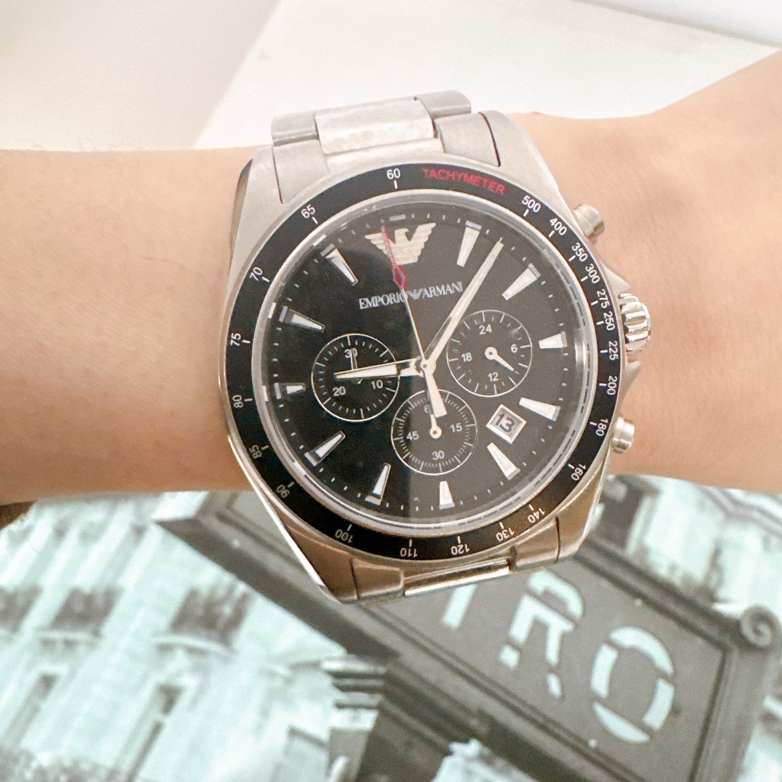 Emporio Armani Emporio Armani AR6098 Sigma Chronograph Watch For Men Size ONE SIZE - 6 Thumbnail