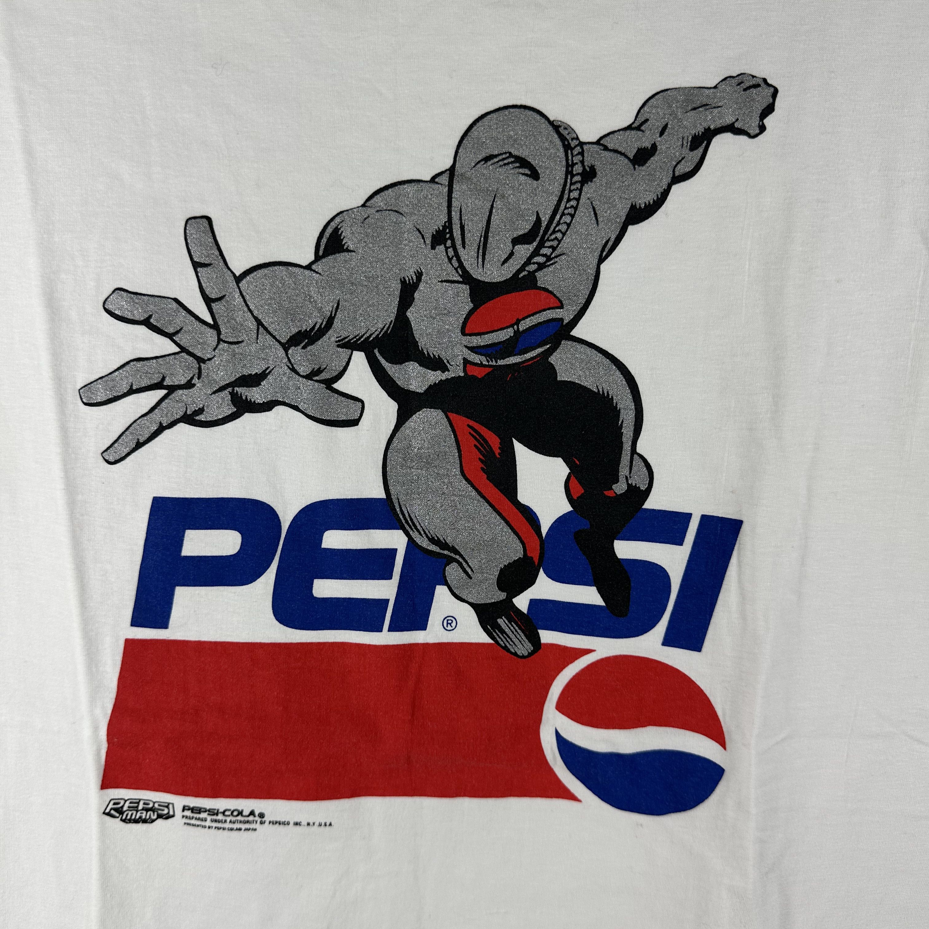 Vintage Vintage 90s Pepsi Man Promo Graphic Single Stitch T-Shirt Size US M / EU 48-50 / 2 - 2 Thumbnail