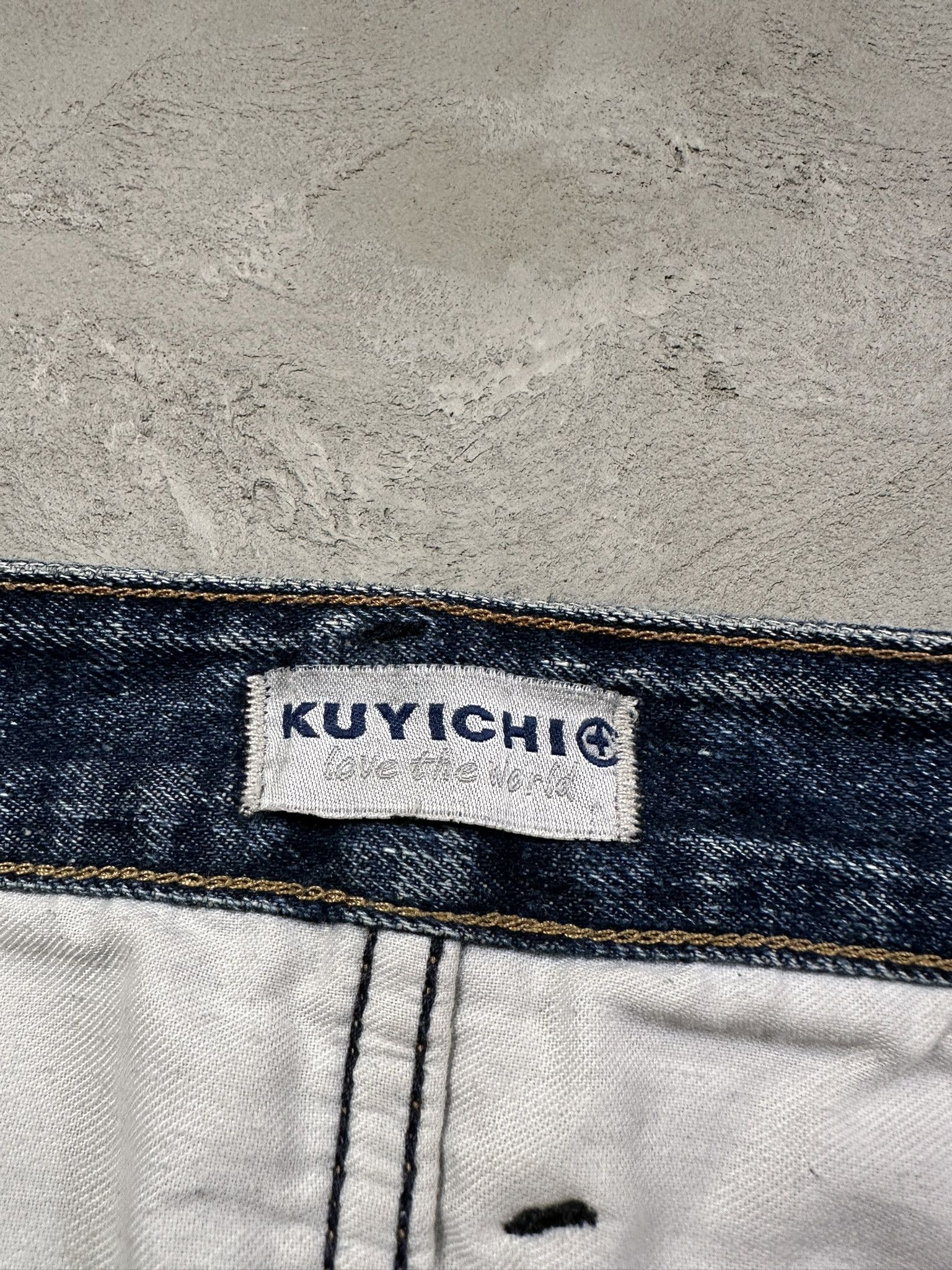 Japanese Brand Vintage Japanese Kuyichi Distressed Y2k Faded Straight Denim Size US 32 / EU 48 - 12 Thumbnail