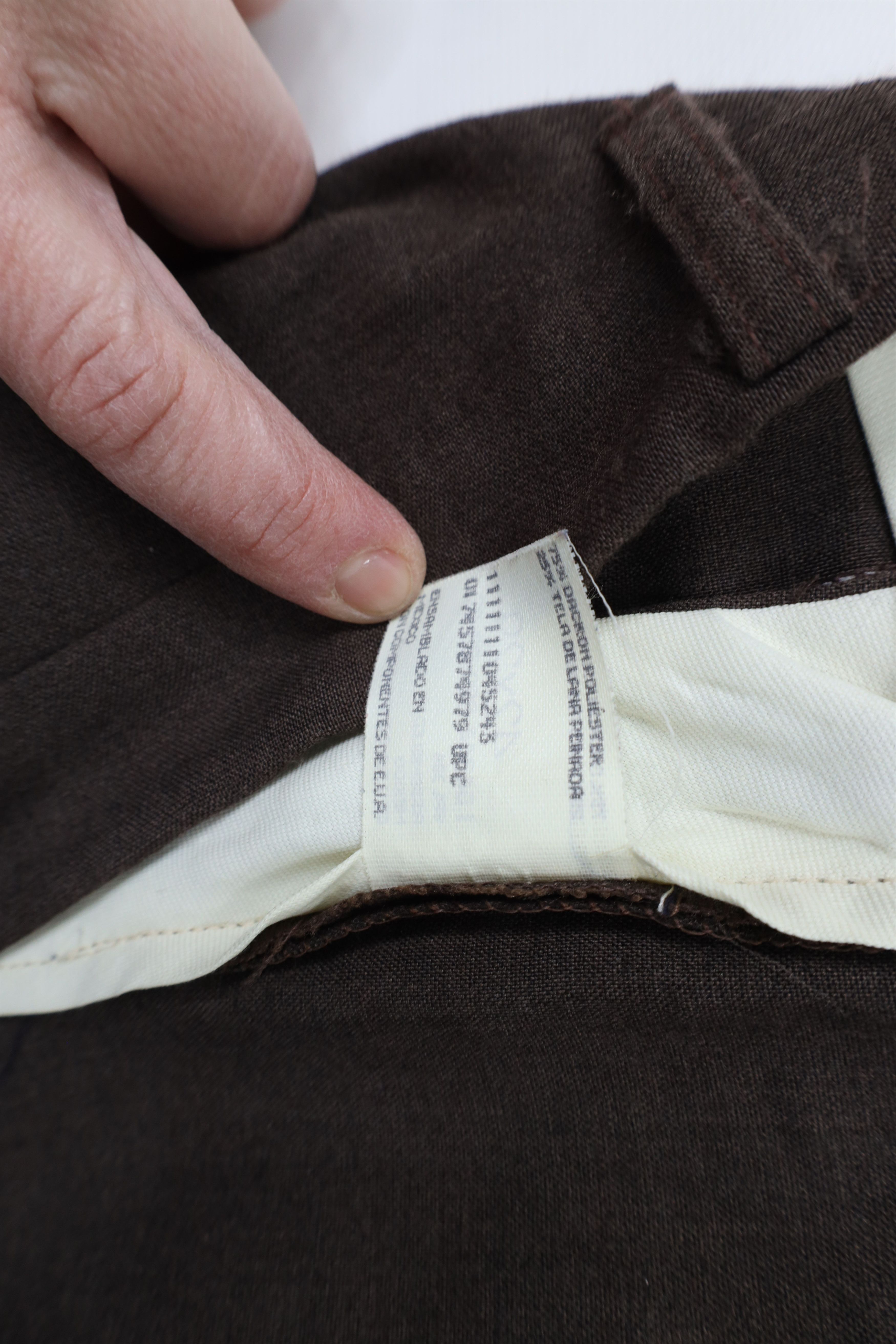 Vintage Vintage 90s Streetwear Worsted Wide Leg Chino Pants Brown Size US 42 / EU 58 - 11 Thumbnail