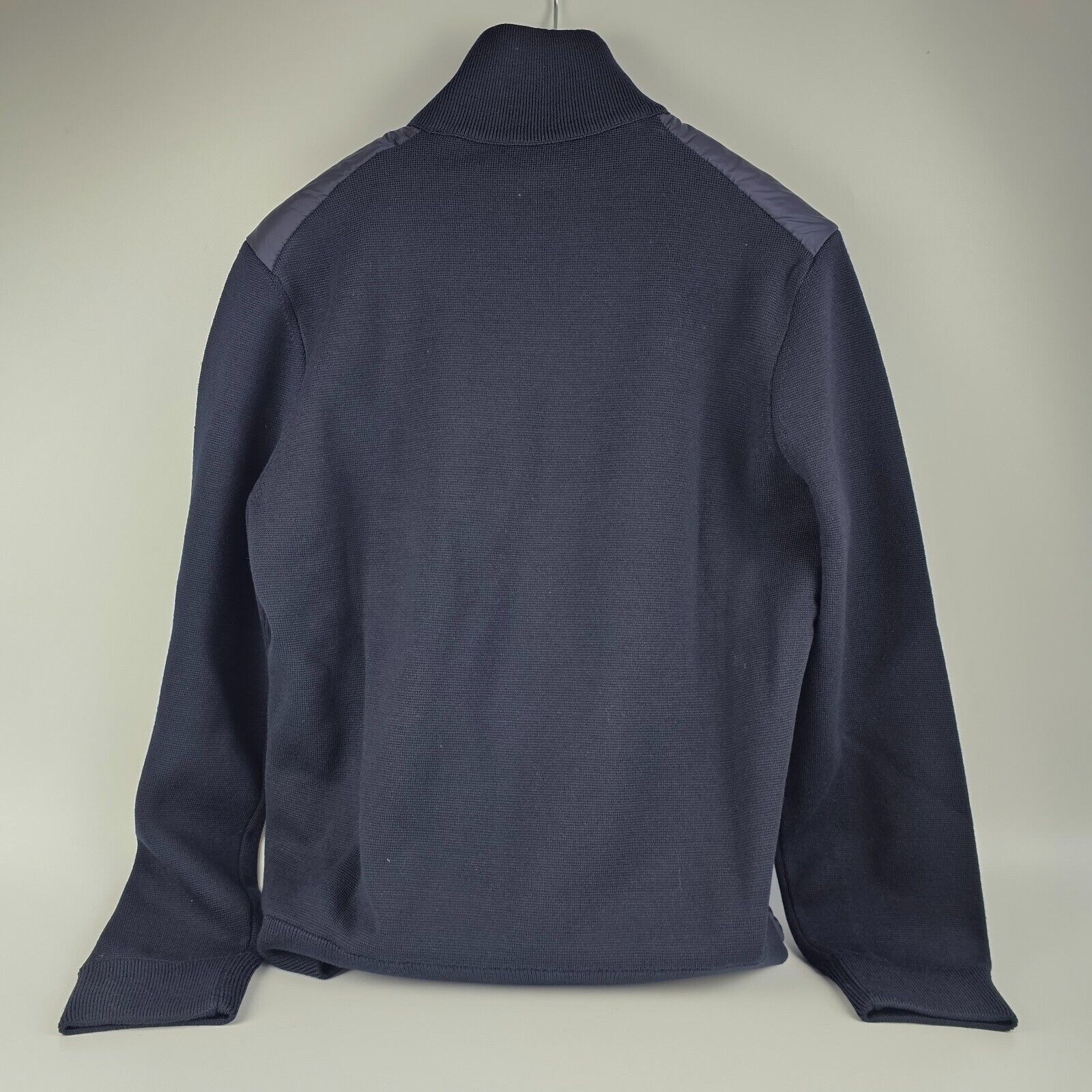 Moncler MONCLER Men's Navy Wool Down Cardigan New S Size US S / EU 44-46 / 1 - 3 Thumbnail