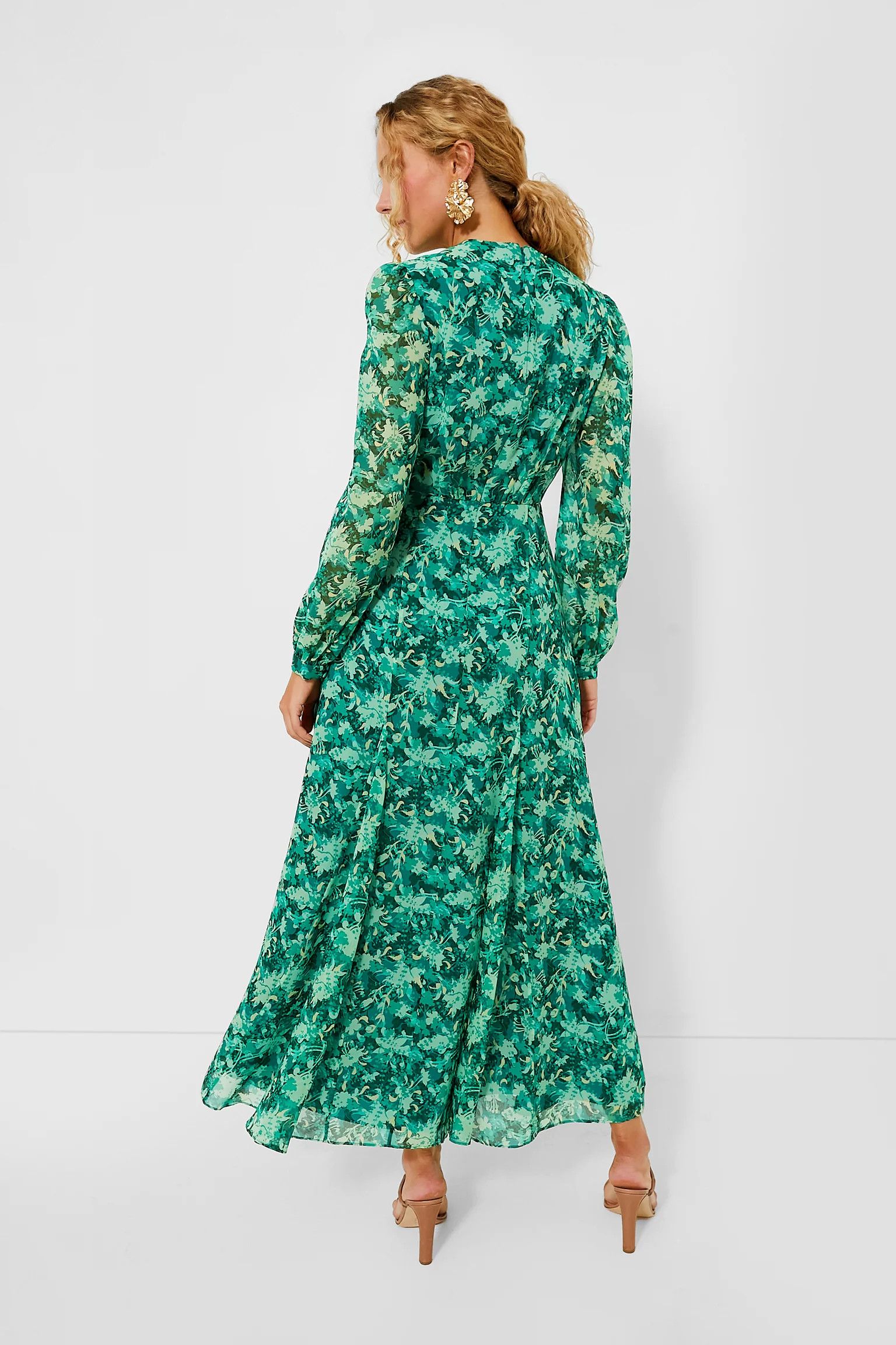 Other o1s22i1n0924 Annabel Maxi Dress in Green Size M / US 6-8 / IT 42-44 - 4 Thumbnail