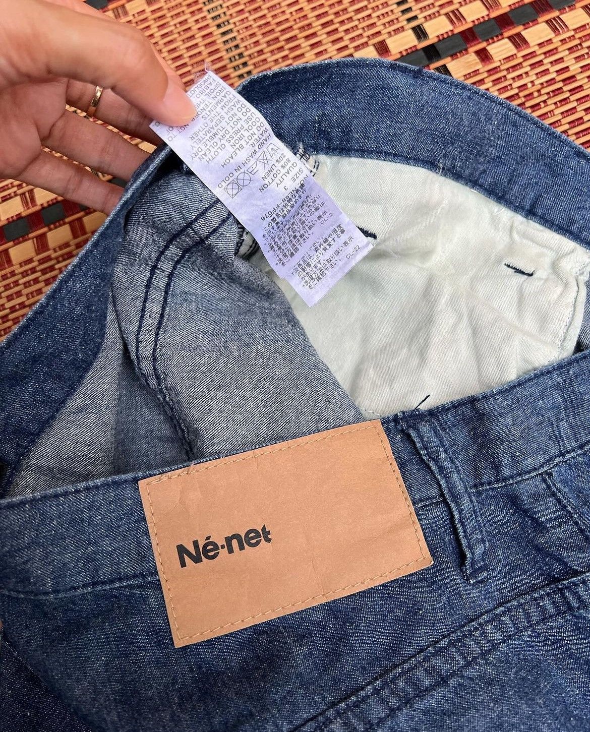 Issey Miyake × Ne-Net Ne-net Issey Miyake Crop Denim Pants Size US 32 / EU 48 - 8 Thumbnail
