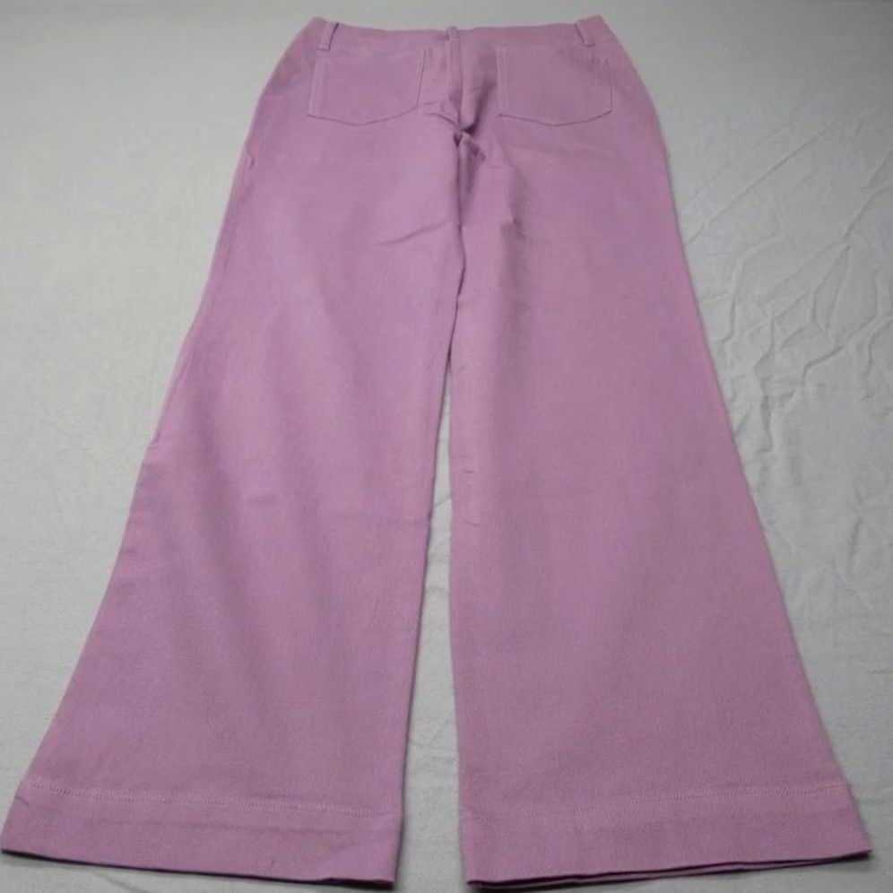 Vintage Flamingas Pants Womens Medium Purple 29x32 Baggy Wide Leg Stretch Square Pockets Size 32" / US 10 / IT 46 - 7 Thumbnail