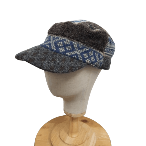 Japanese Brand 🌐 Japanese brand grace hat patchwork wool cap Size ONE SIZE - 1 Thumbnail