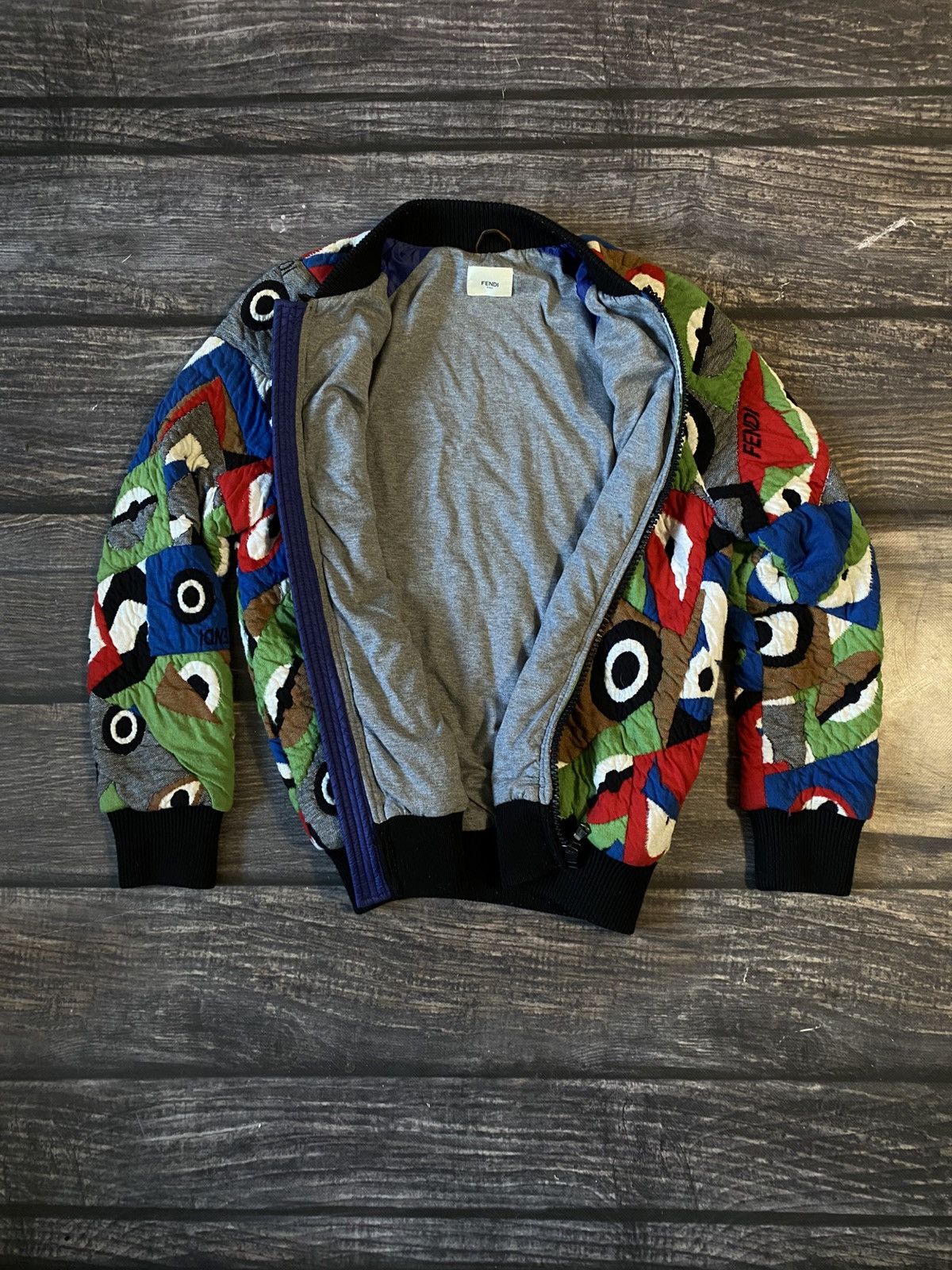 Fendi Fendi Geometric Eyes Monogram Men’s Jacket Size US S / EU 44-46 / 1 - 5 Thumbnail
