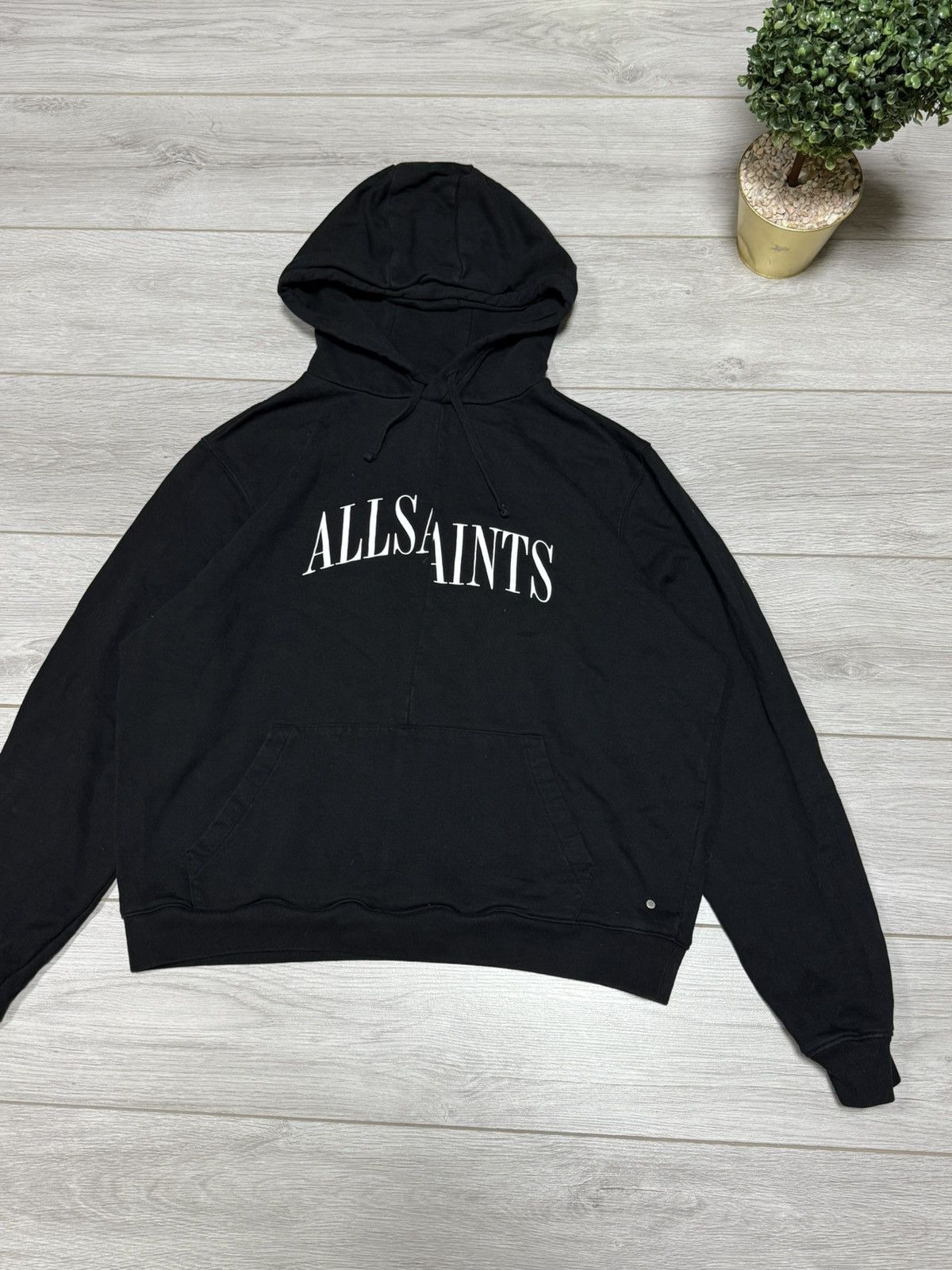 Allsaints Allsaints split logo hoodie Size US M / EU 48-50 / 2 - 7 Thumbnail