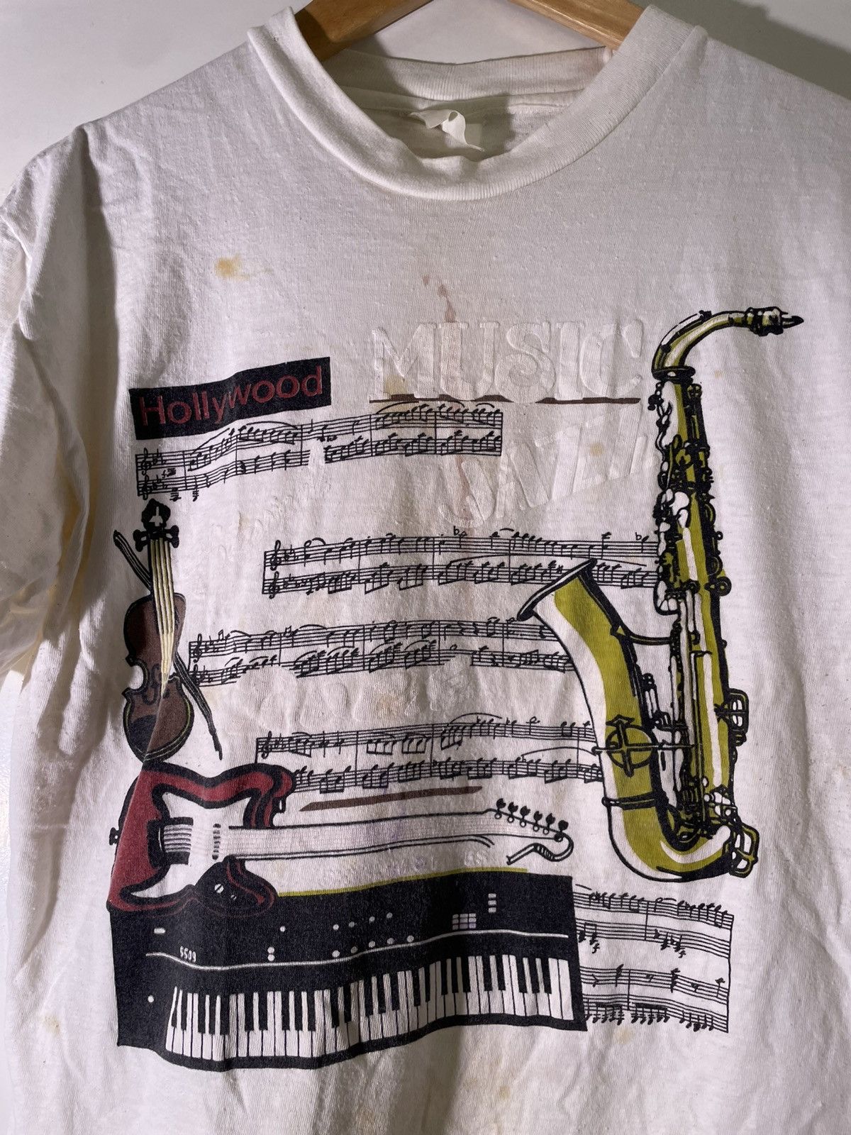 Vintage 90’s 2000’s Y2K VTG Vintage Hollywood CA Jazz Music T Shirt Size US L / EU 52-54 / 3 - 3 Thumbnail