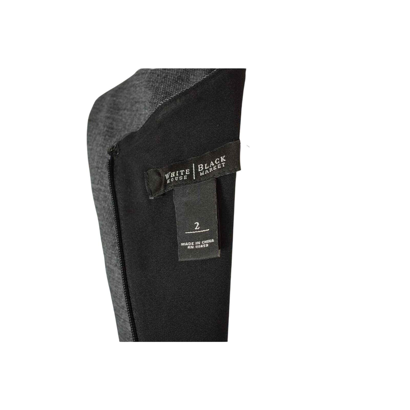 White House Black Market White House Black Market Womens Size 2 Gray Sleeveless Sheat Size XS / US 0-2 / IT 36-38 - 3 Thumbnail