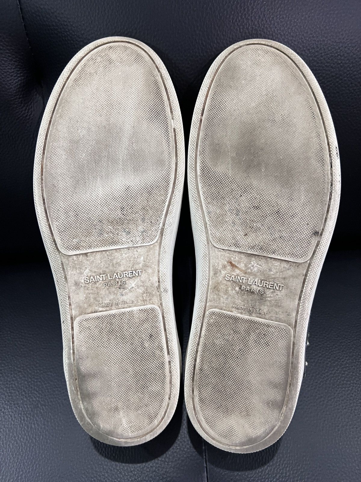 Saint Laurent Paris Saint Laurent Heart & Lightning Studded Sneakers Size US 9 / EU 42 - 9 Thumbnail