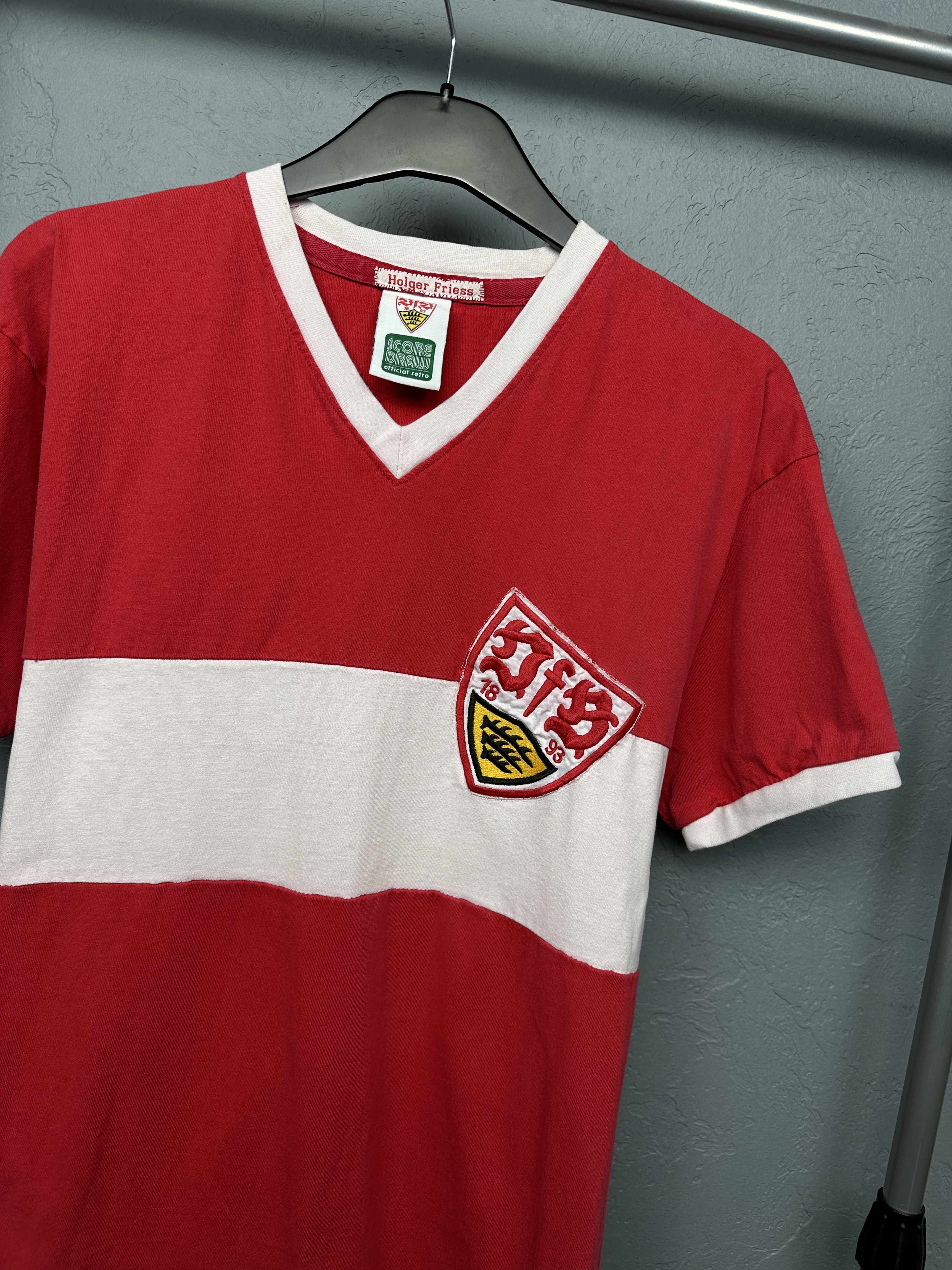 Other VfB Stuttgart Score Draw Mens V-Neck T-Shirt Size US M / EU 48-50 / 2 - 2 Thumbnail