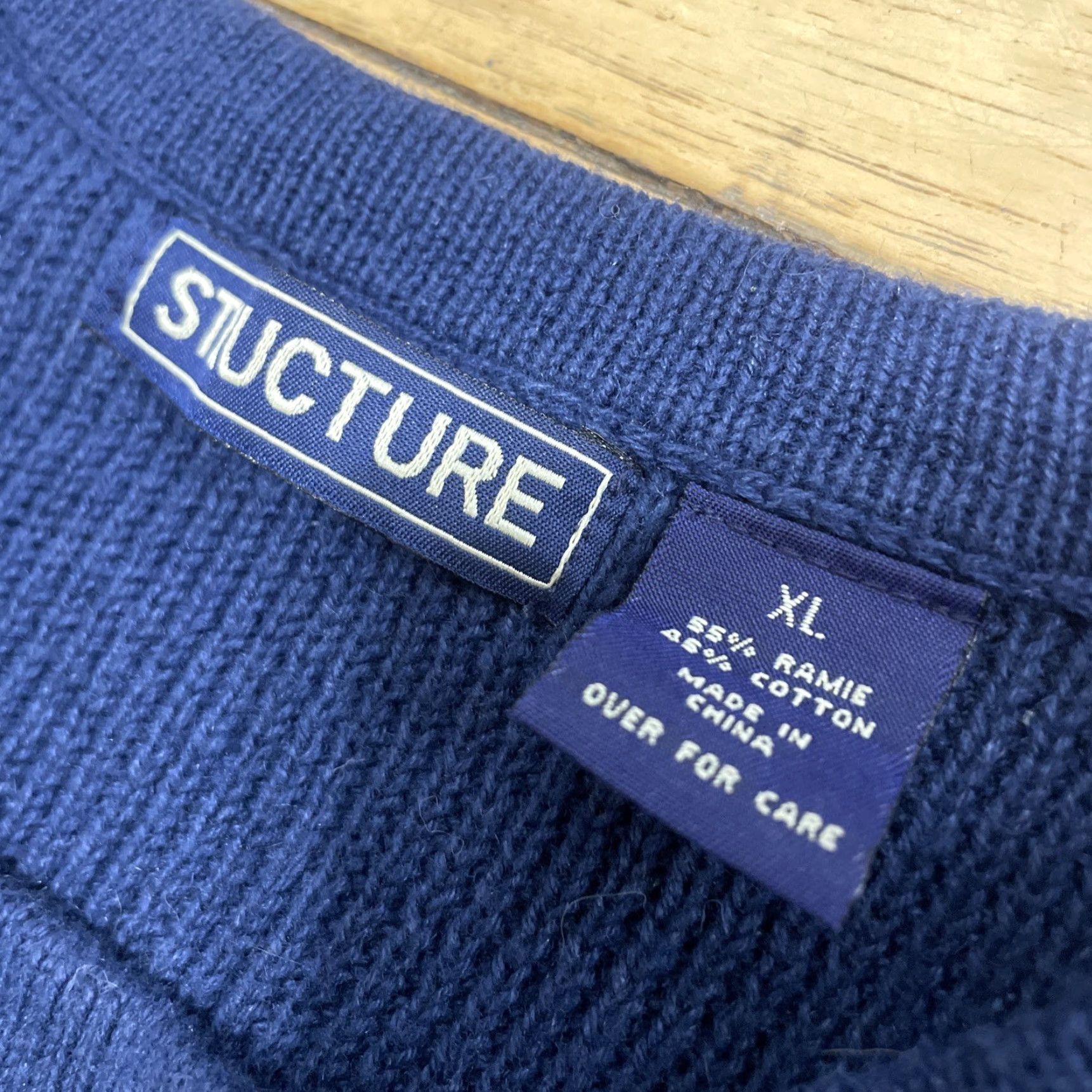 Vintage Structure Mens Sweater Hoodie? Size US L / EU 52-54 / 3 - 4 Thumbnail