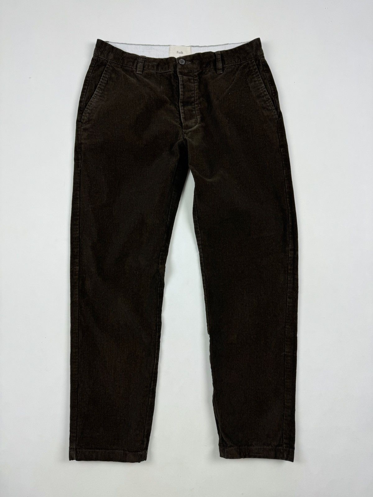 Folk Folk Corduroy Brown Chino Pants Size 32 Size US 32 / EU 48 - 1 Thumbnail