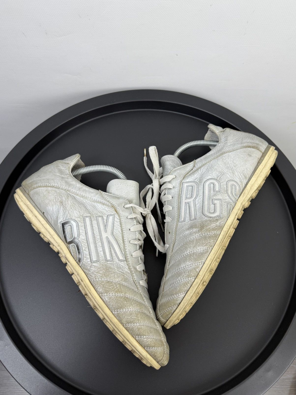 Dirk Bikkembergs Dirk Bikkembergs VTG Low Trainer Leather Logo Shoes Sneakers Size US 8 / EU 41 - 2 Thumbnail