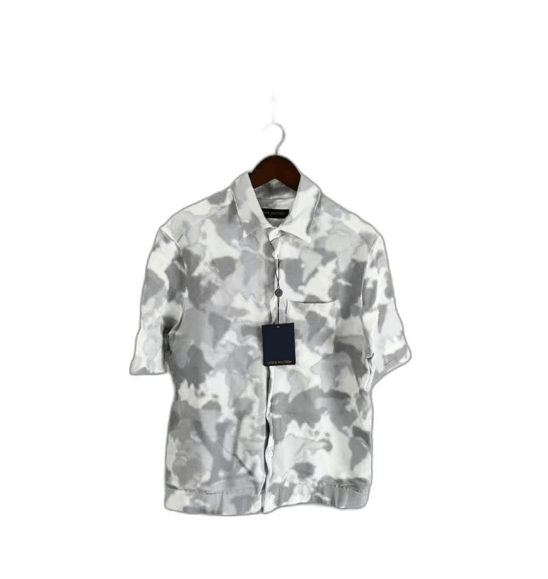 Louis Vuitton Louis Vuitton Gray White Camo Short Sleeve Shirt Size US M / EU 48-50 / 2 - 1 Thumbnail