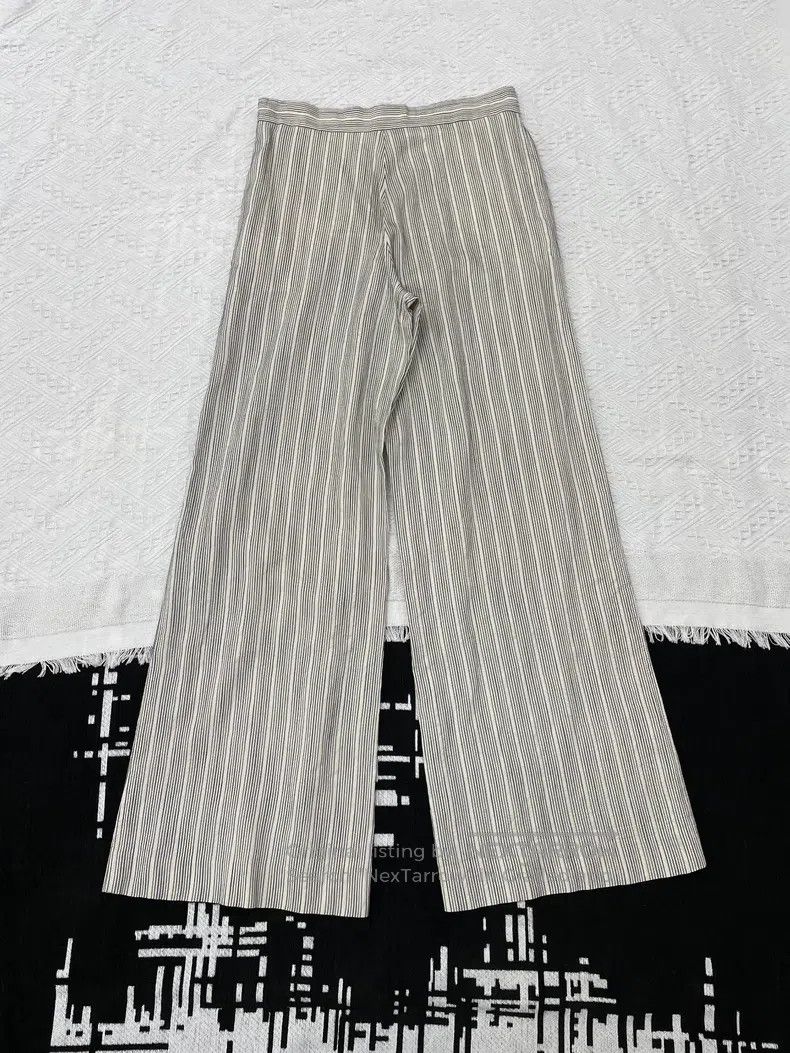 Dior Dior Button striped wide-leg trousers Size 42" / US 20 - 2 Thumbnail