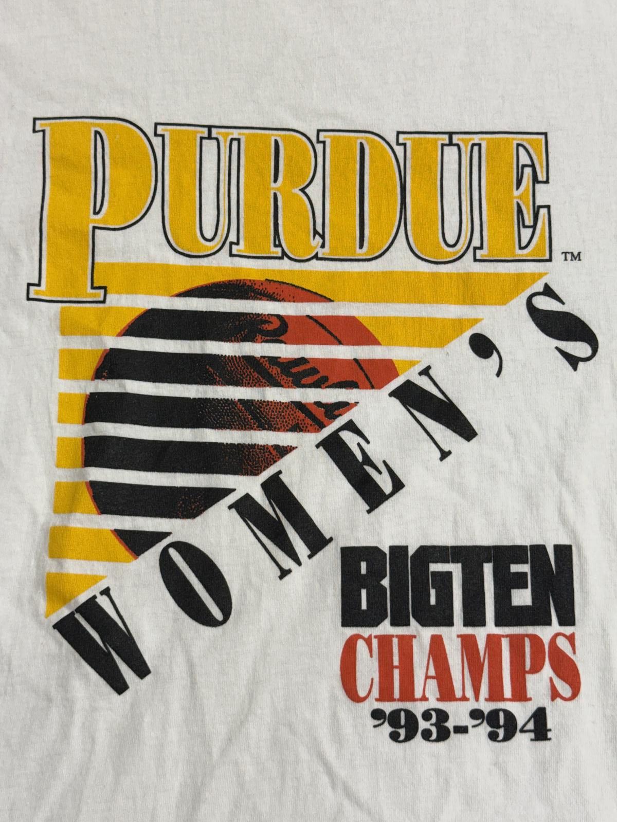 Russell Athletic Vintage Purdue Womens Basketball T-shirt 1993 1994 Big Ten L Size US L / EU 52-54 / 3 - 4 Thumbnail