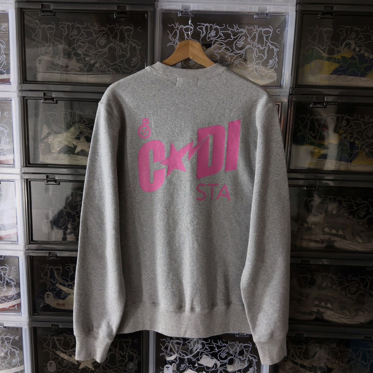 Bape Bape x Kid Cudi Crewneck Gray 2021 Size US L / EU 52-54 / 3 - 5 Thumbnail