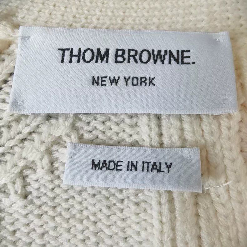 Thom Browne Thom Browne size1 Off-white button-up sweater on the back Size US S / EU 44-46 / 1 - 3 Thumbnail