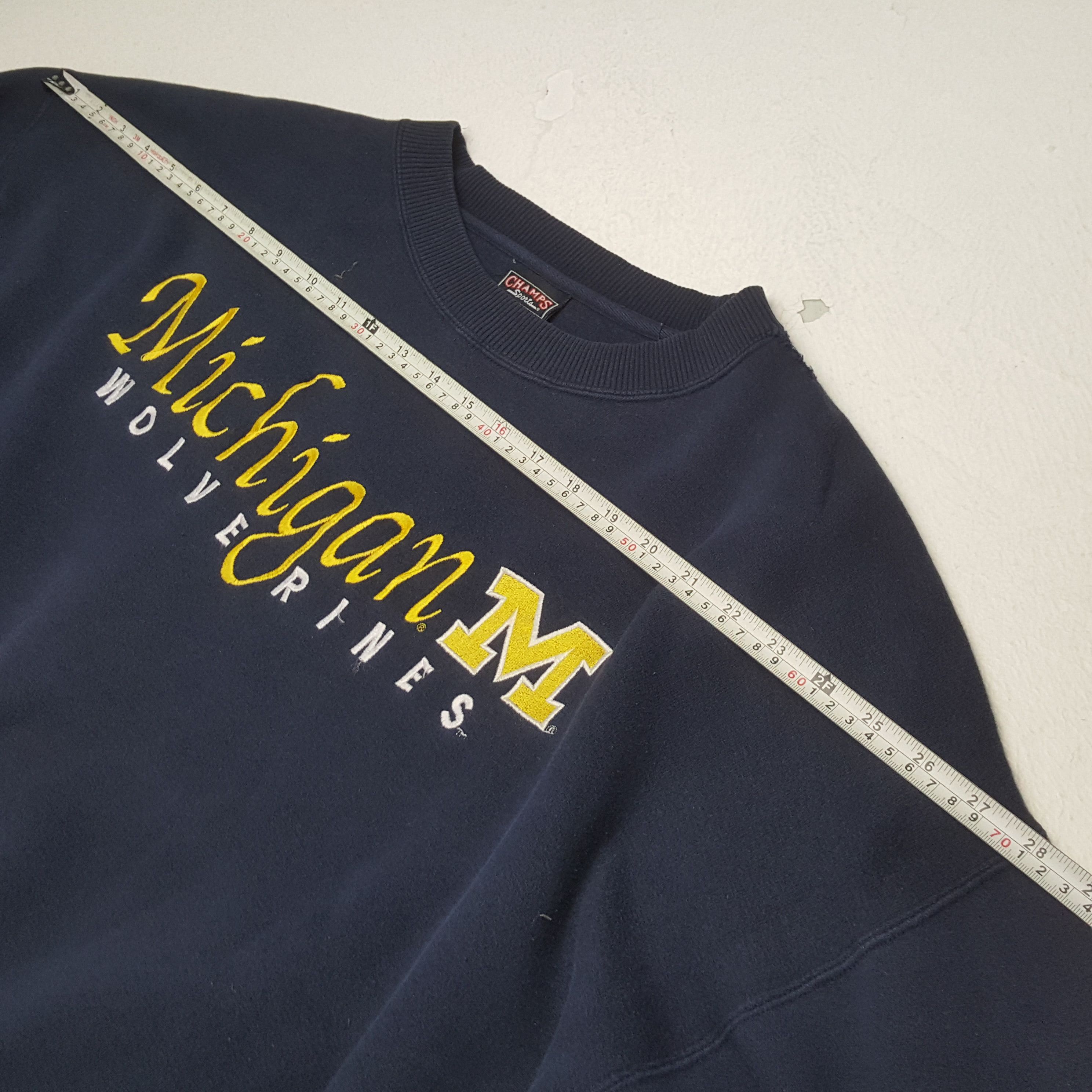 NFL × Vintage MICHIGAN WOLVERINES NFL American Football Team Sweatshirt Size US XXL / EU 58 / 5 - 4 Thumbnail