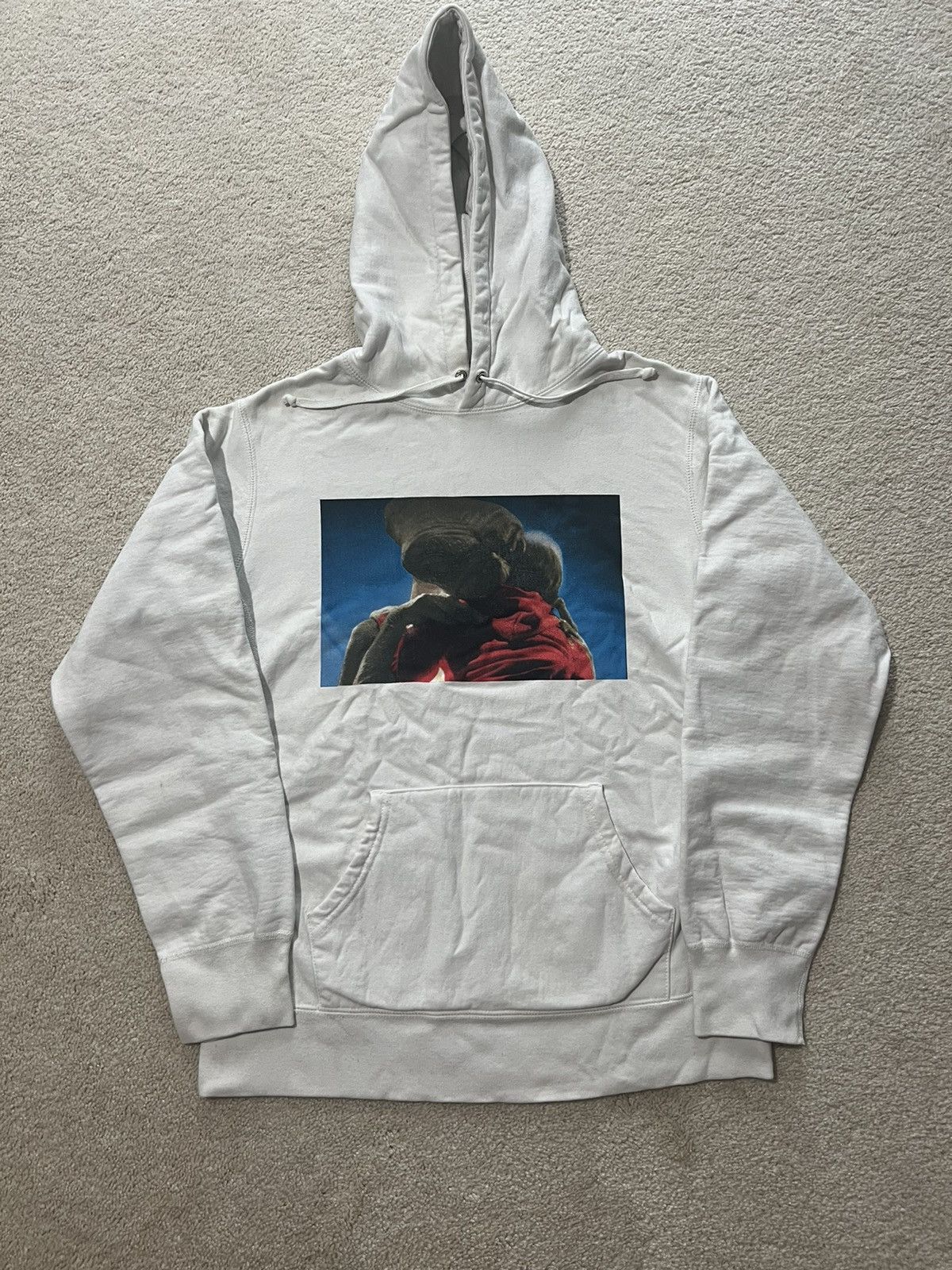 image of M Supreme E.t Hoodie in White, Men's (Size Medium)