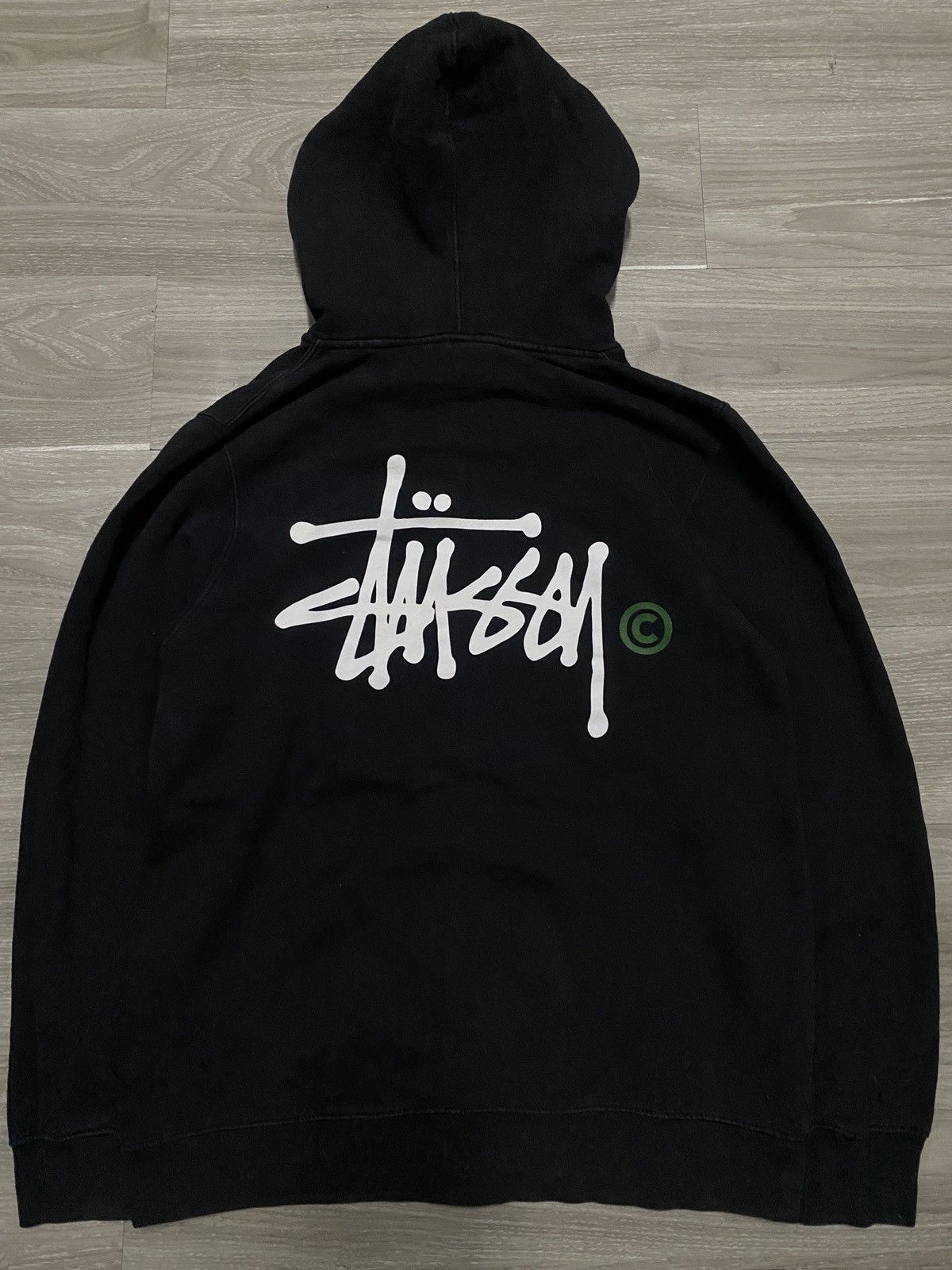 Stussy osakaロゴ ジップアップパーカー Streetwear × Stussy Black Stussy Osaka Zip Up Hoodie | Grailed