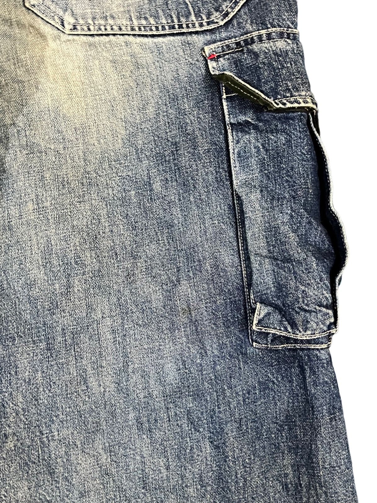JNCO Vintage Piko Mudwash Baggy Cargo Jnco Style Denim Size US 33 - 7 Thumbnail