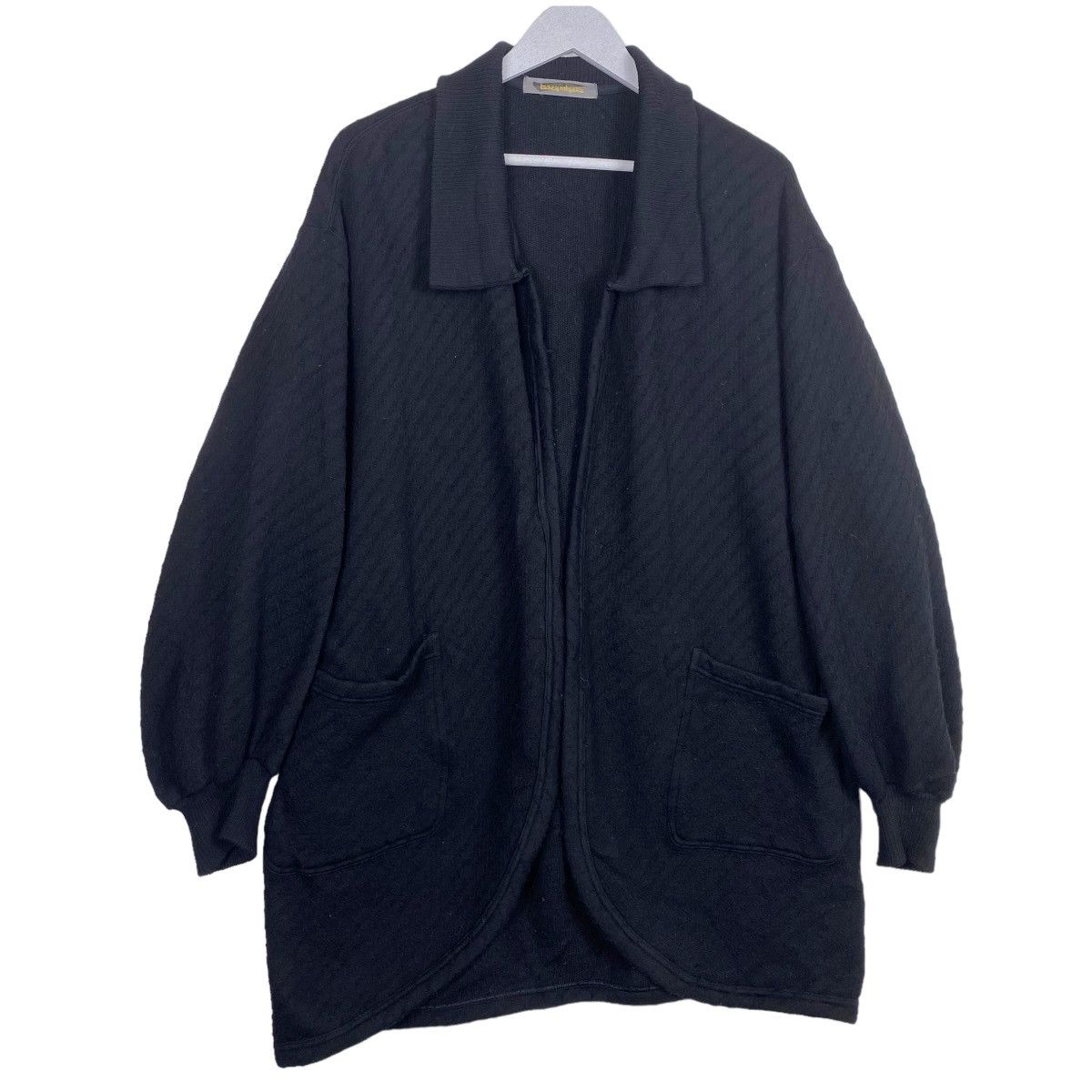 Issey Miyake 💥80s ISSEY MIYAKE OPEN FRONT BUTTONLESS KNIT CARDIGAN Size US XL / EU 56 / 4 - 3 Thumbnail