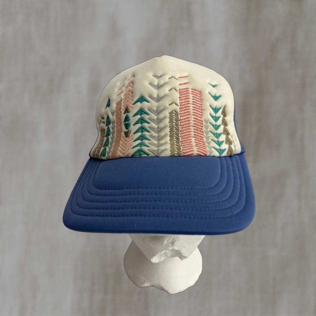 The North Face The North Face Trucker Hat Womens Blue White Embroidered Adjustable Size ONE SIZE - 1 Thumbnail