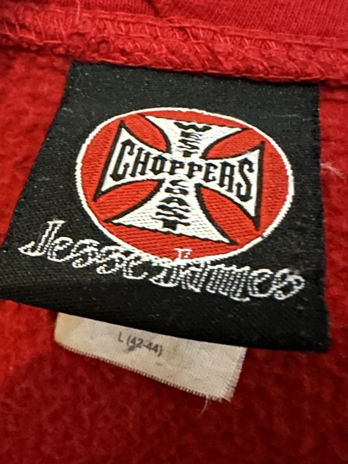 West Coast Choppers West coast choppers jesse james zip up red hoodie Size US L / EU 52-54 / 3 - 7 Thumbnail